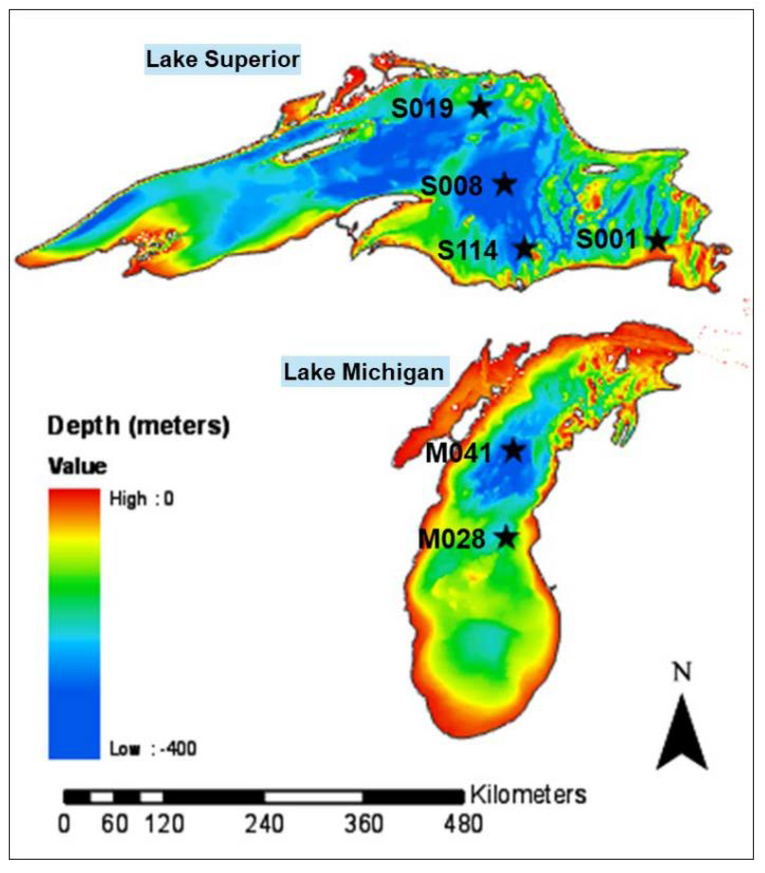 Michigan Inland Lake Depths 1004