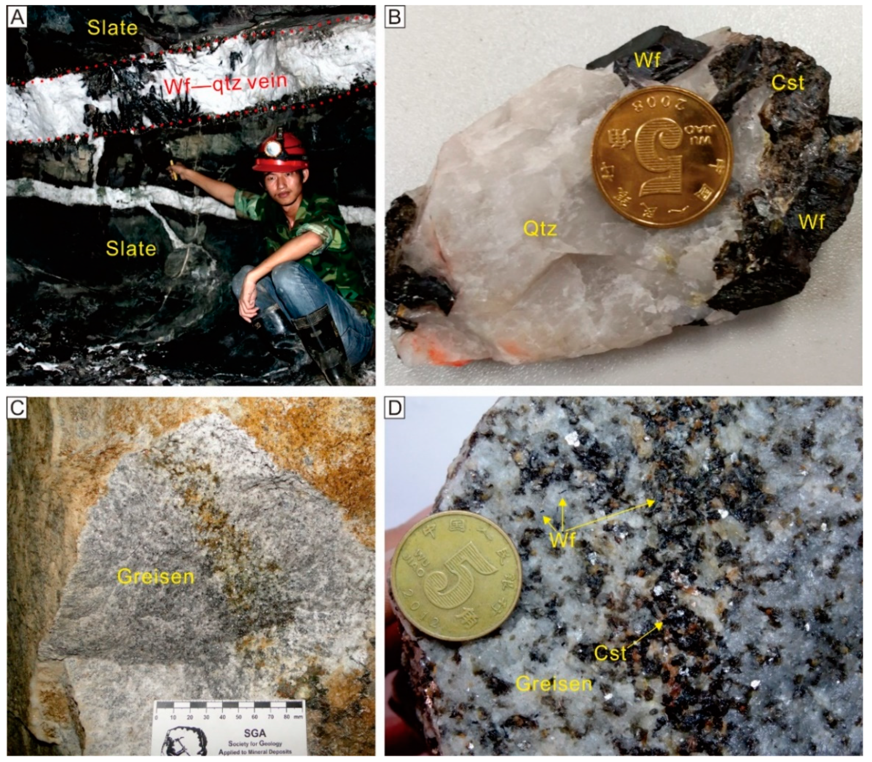 Minerals Free Full Text The Genetic Association Between Quartz Vein And Greisen Type Mineralization At The Maoping W Sn Deposit Southern Jiangxi China Insights From Zircon And Cassiterite U Pb Ages And Cassiterite Trace