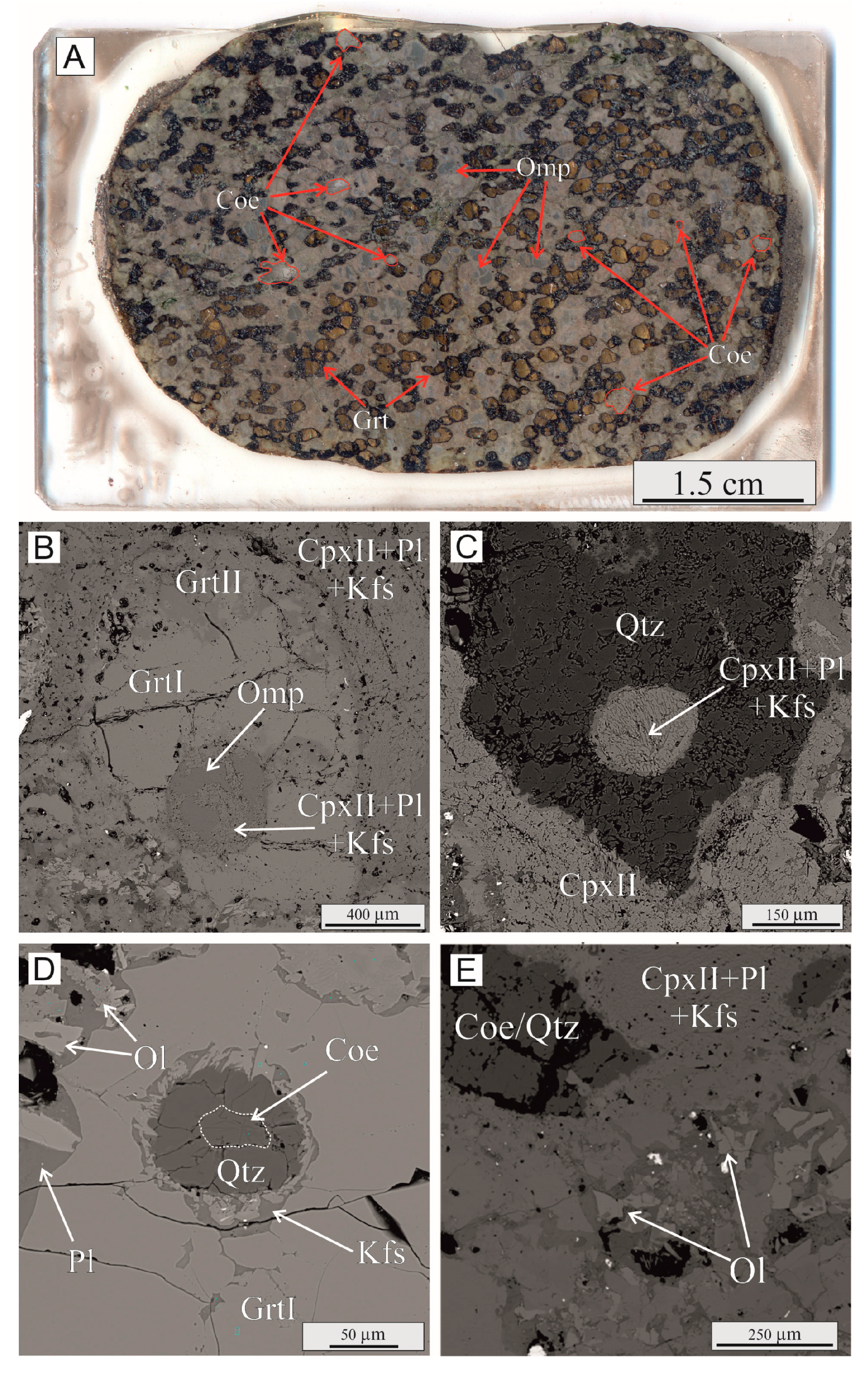 Minerals | Free Full-Text | Metasomatic Evolution of Coesite-Bearing  Diamondiferous Eclogite from the Udachnaya Kimberlite