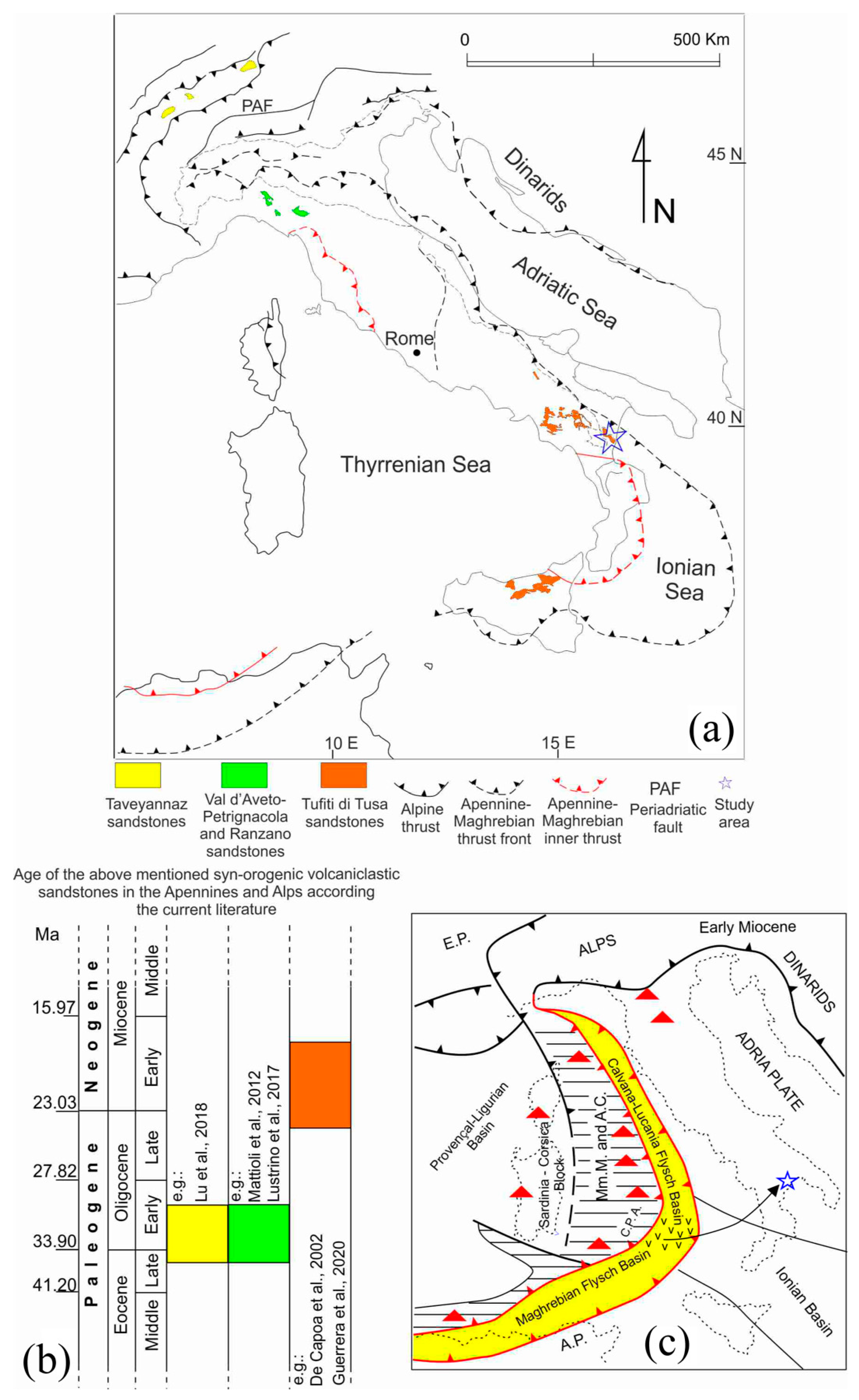 Minerals | Free Full-Text | Preliminary U-Pb Detrital Zircon Ages from  Tufiti di Tusa Formation (Lucanian Apennines, Southern Italy): Evidence of  Rupelian Volcaniclastic Supply