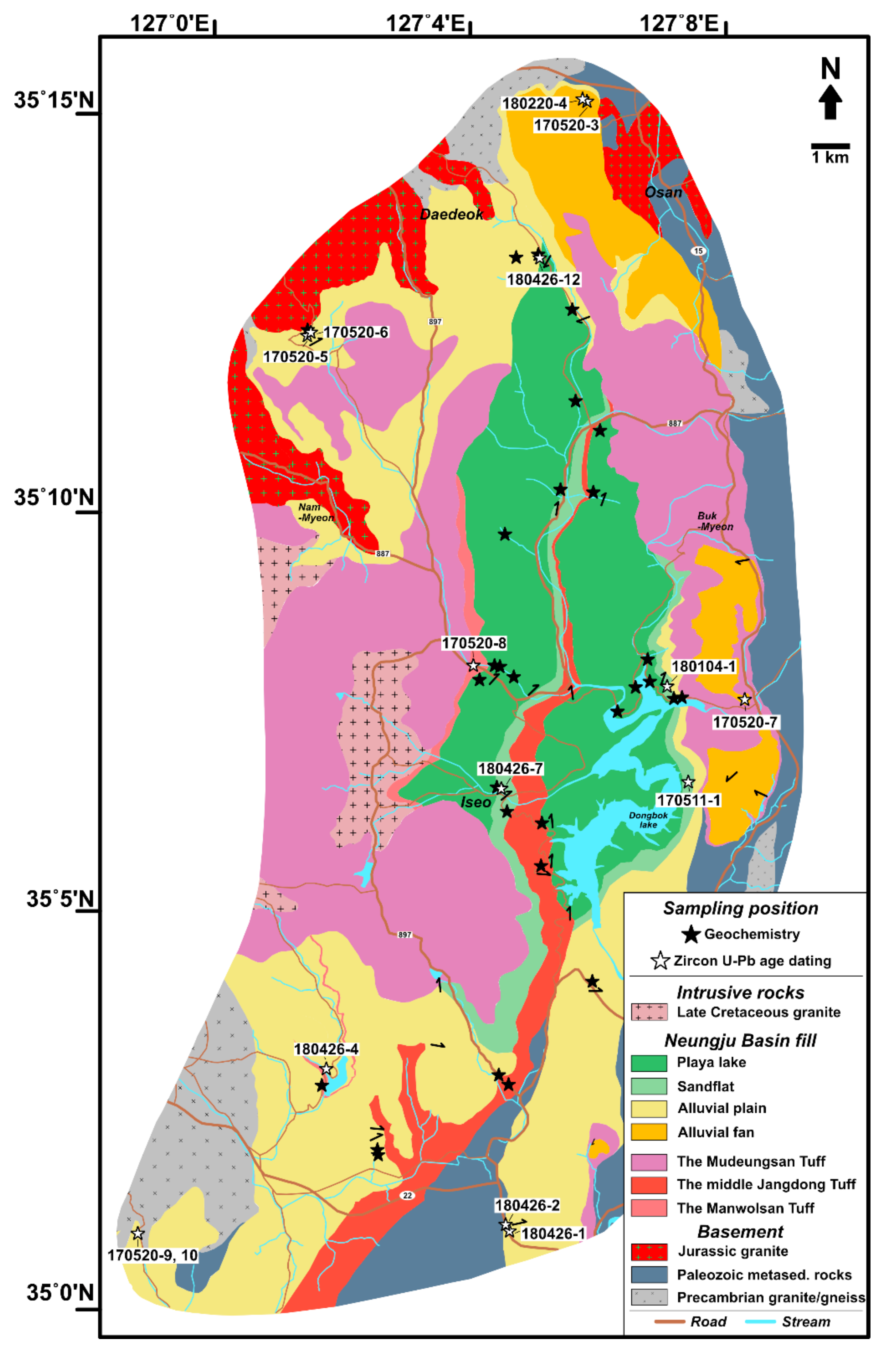 Minerals | Free Full-Text | Relationships between Alluvial  Facies/Depositional Environments, Detrital Zircon U-Pb Geochronology, and  Bulk-Rock Geochemistry in the Cretaceous Neungju Basin (Southwest Korea)