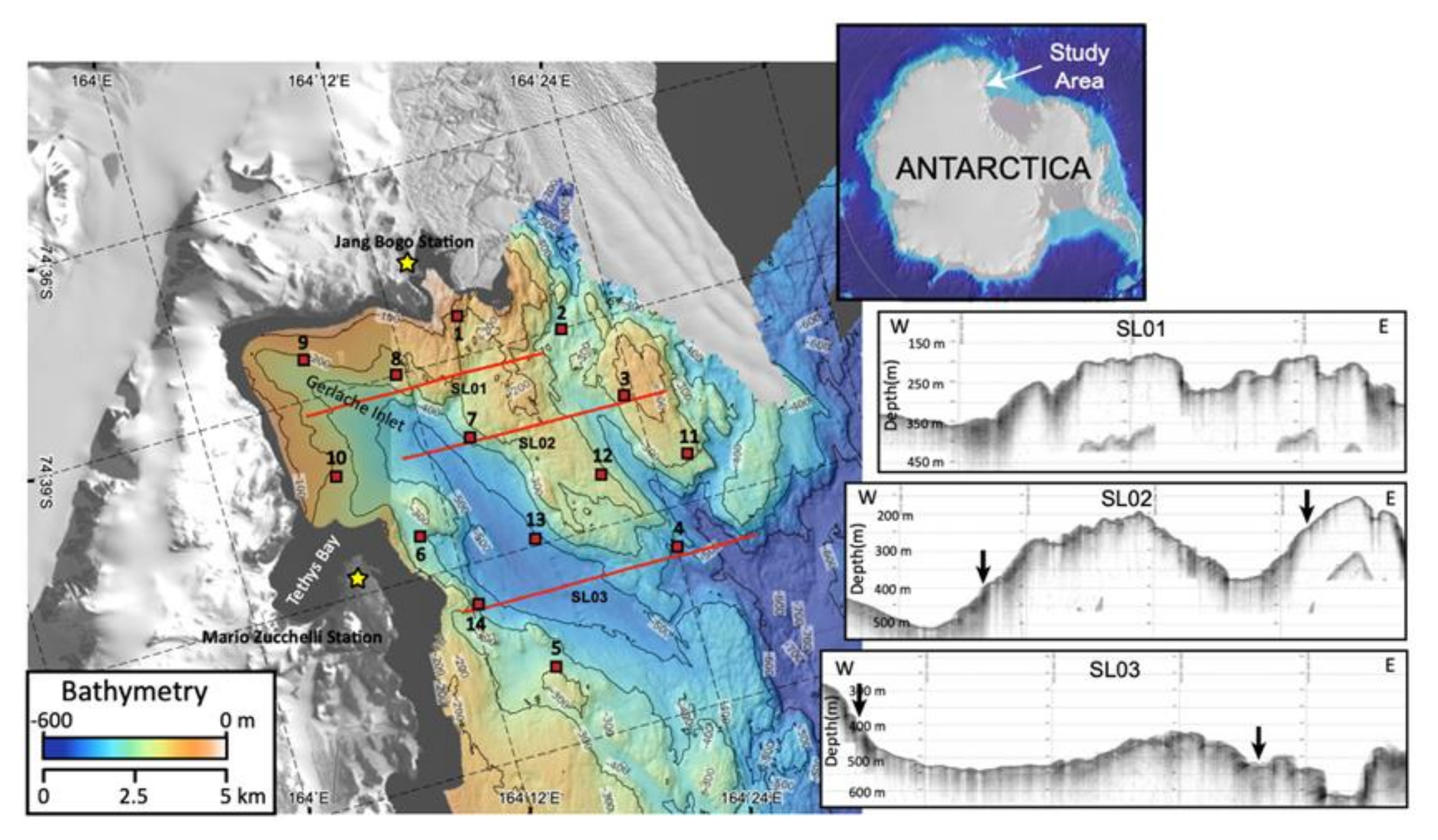 Minerals | Free Full-Text | Multibeam Bathymetry and Distribution of Clay  Minerals on Surface Sediments of a Small Bay in Terra Nova Bay, Antarctica