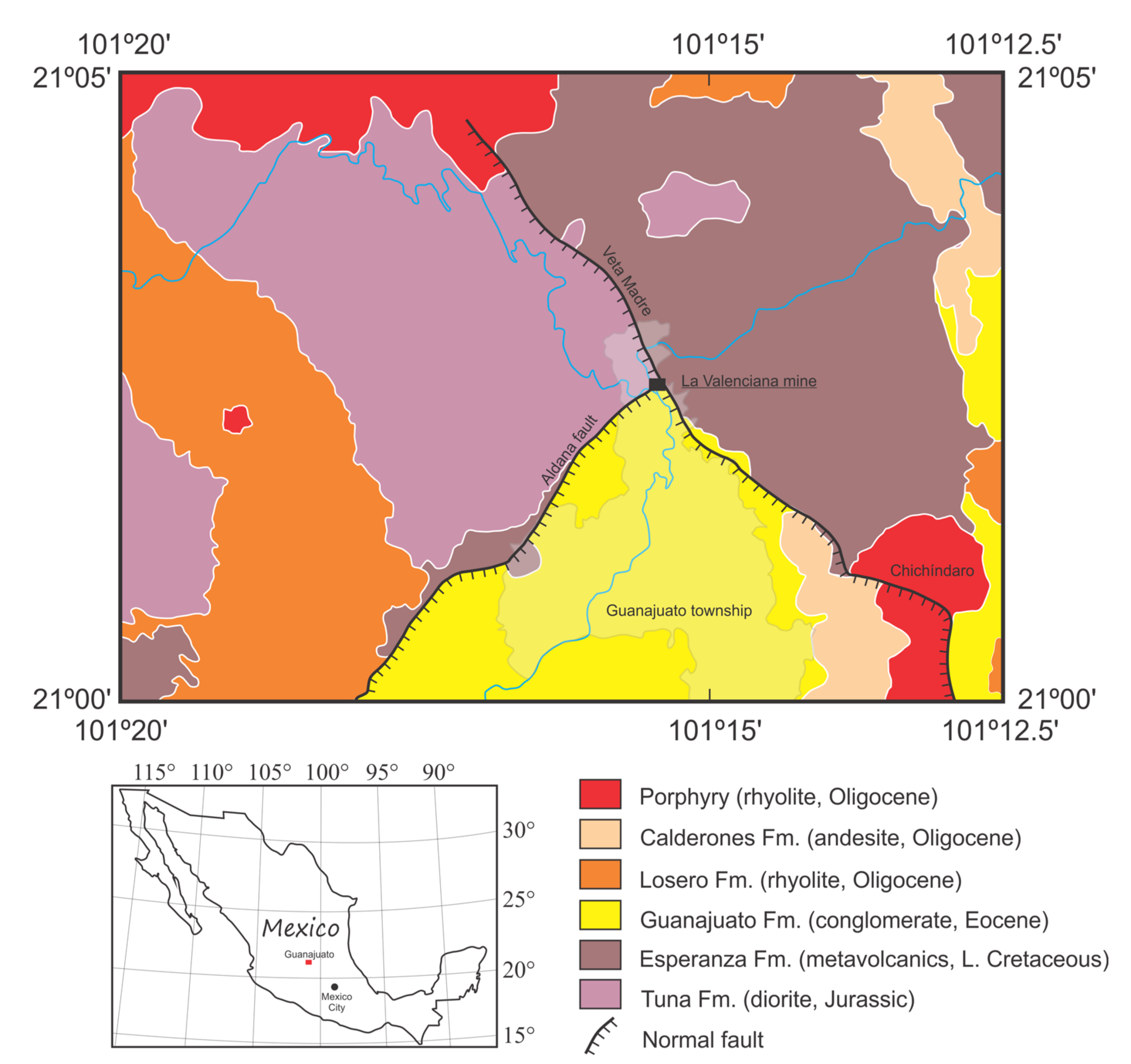 Minerals | Free Full-Text | A Mineralogical, Geochemical, and  Geochronological Study of 'Valencianite' from La Valenciana Mine,  Guanajuato, Mexico