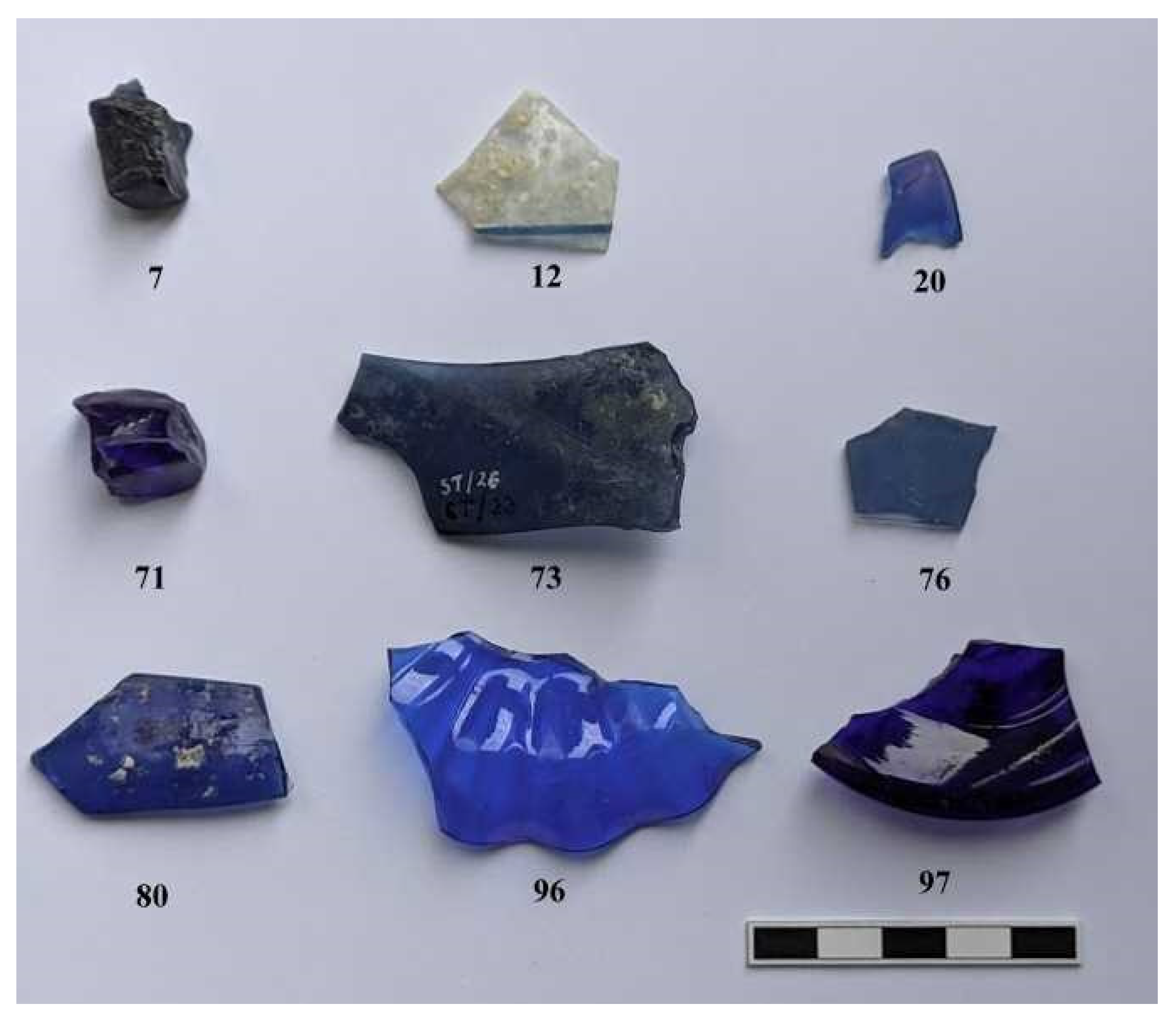 Minerals | Free Full-Text | Trends in Colouring Blue Glass in Central  Europe in Relation to Changes in Chemical Composition of Glass from the  Middle Ages to Modern Age