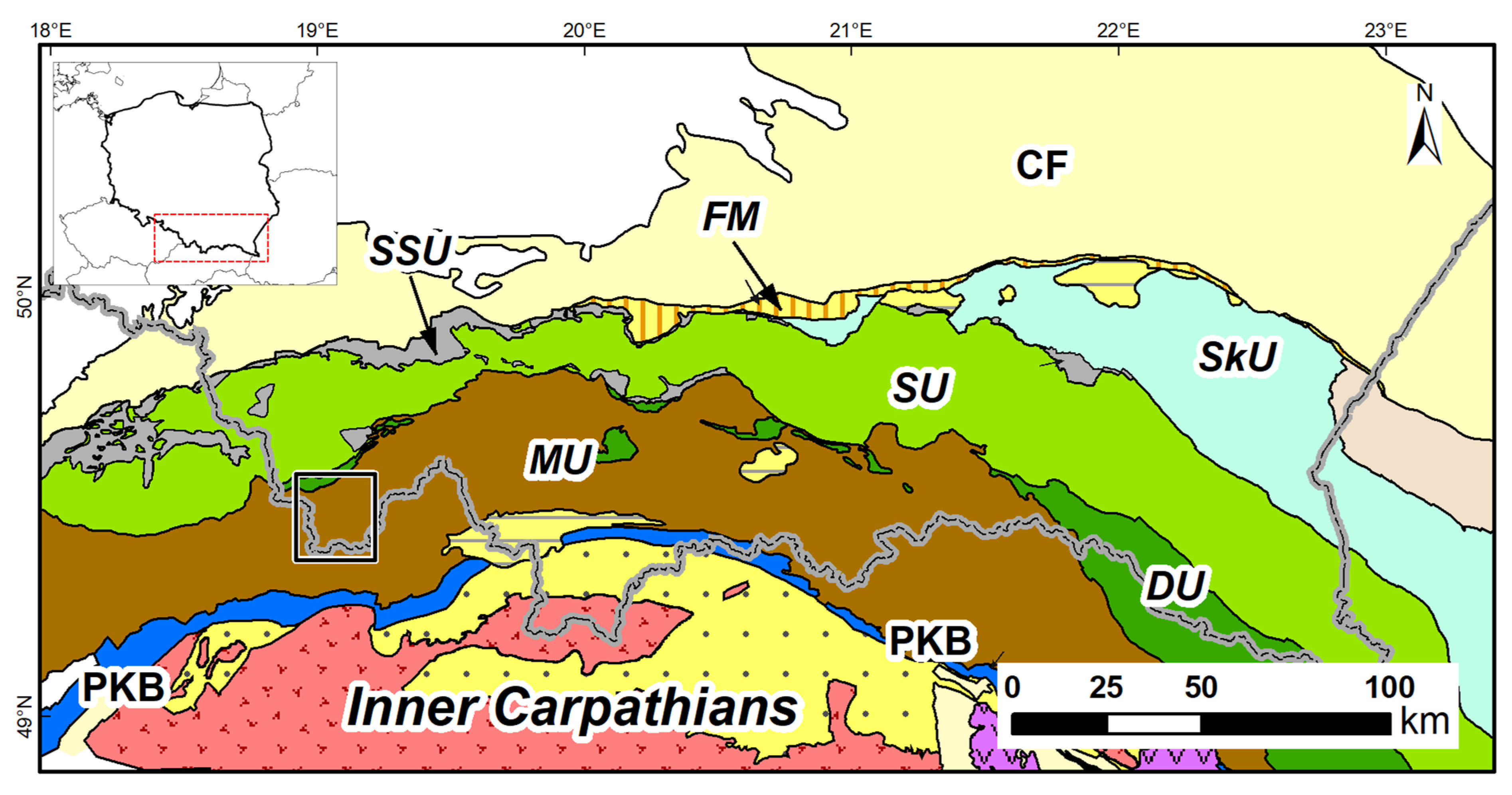 Minerals | Free Full-Text | Seismic-Scale Evidence of Thrust-Perpendicular  Normal Faulting in the Western Outer Carpathians, Poland