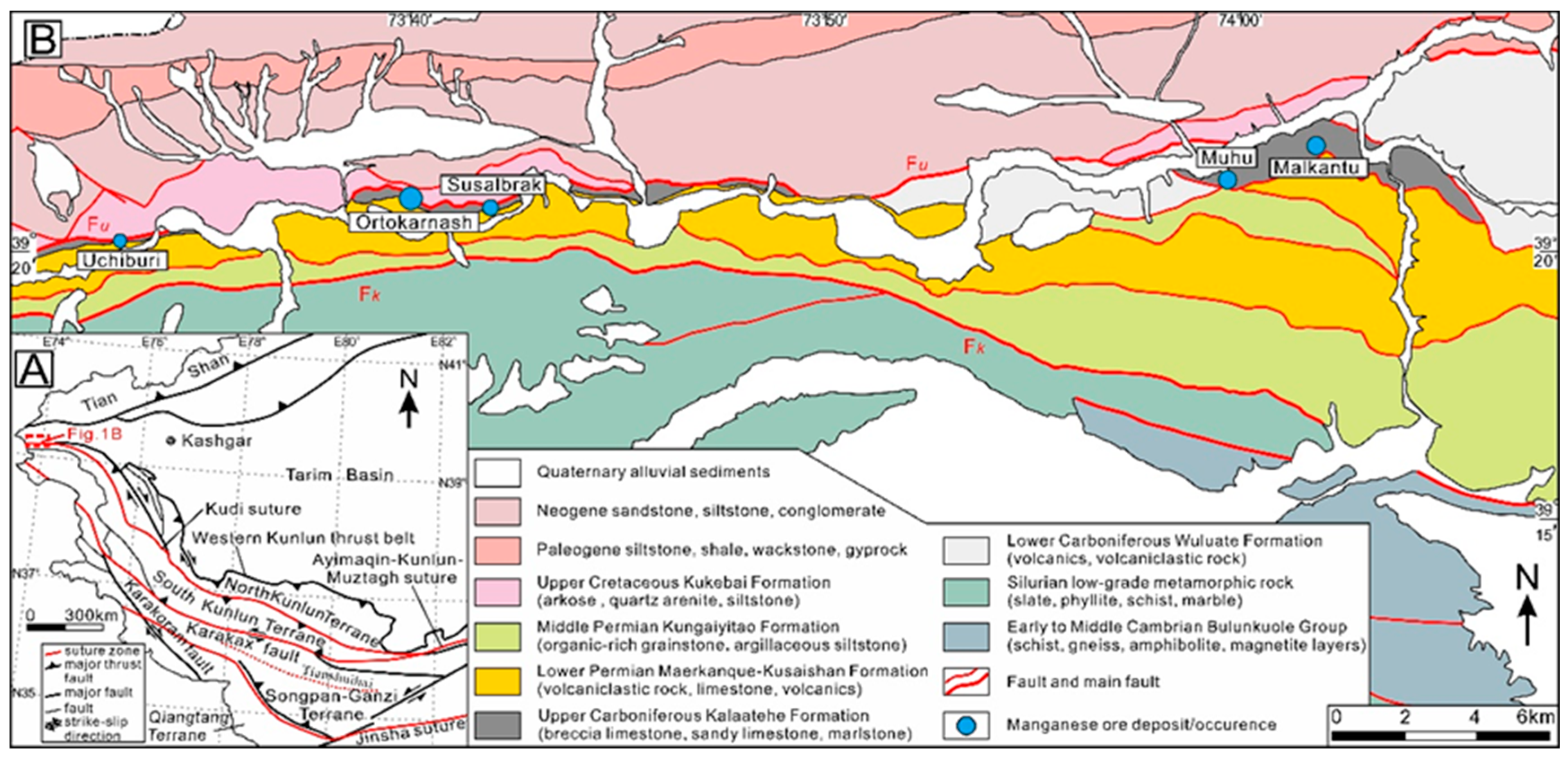 Simplified tectonic-chronological map of Brazil (see reference to