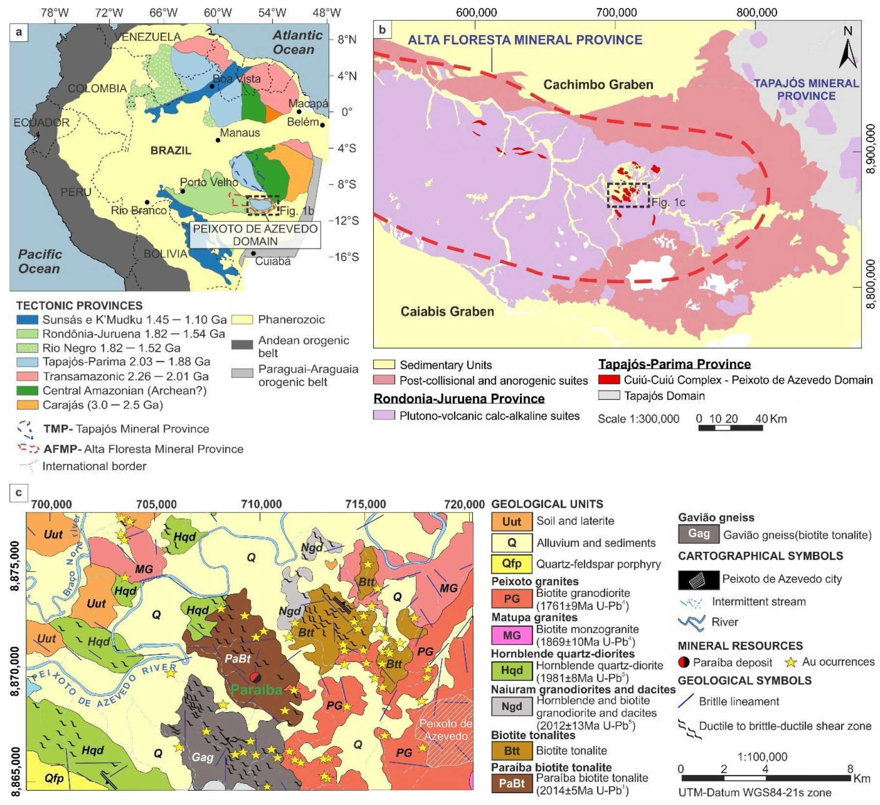 Minerals | Free Full-Text | New Insights into the Evolution and Footprints  of the Para&iacute;ba Au-Cu-Mo Deposit, Alta Floresta Mineral Province  (Brazil), through Integration of Spectral and Conventional Methods