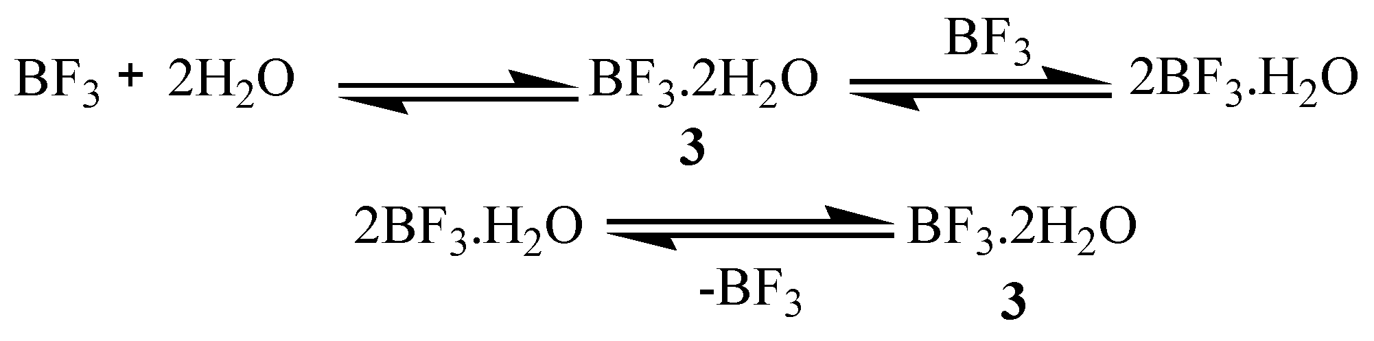 BF can be obtained by reaction of $\mathrm{BF}_3$ with boron
