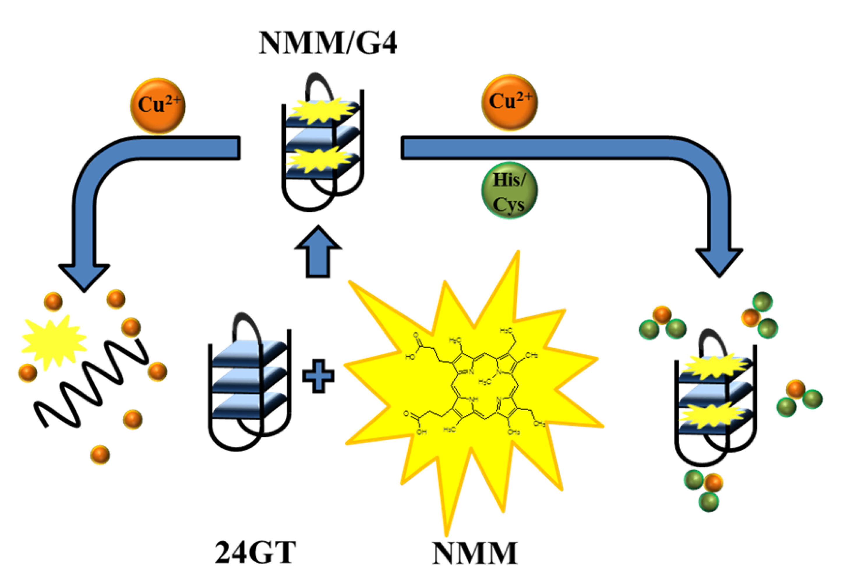 N-methyl mesoporphyrin IX (NMM) as electrochemical probe for