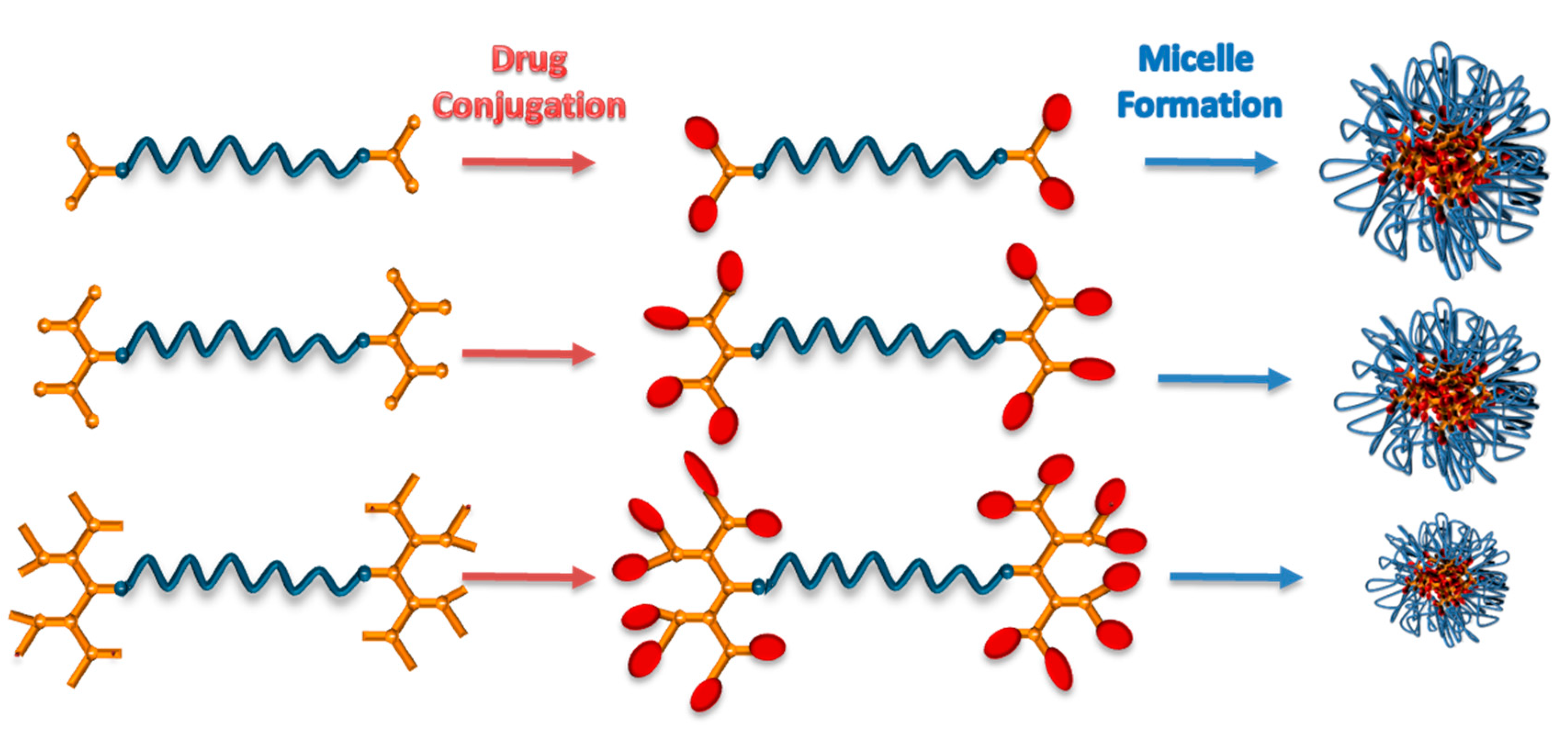 Молекула 23. Drug delivery Systems. Micelle. Micelle formation. Conjugate полиэстер.