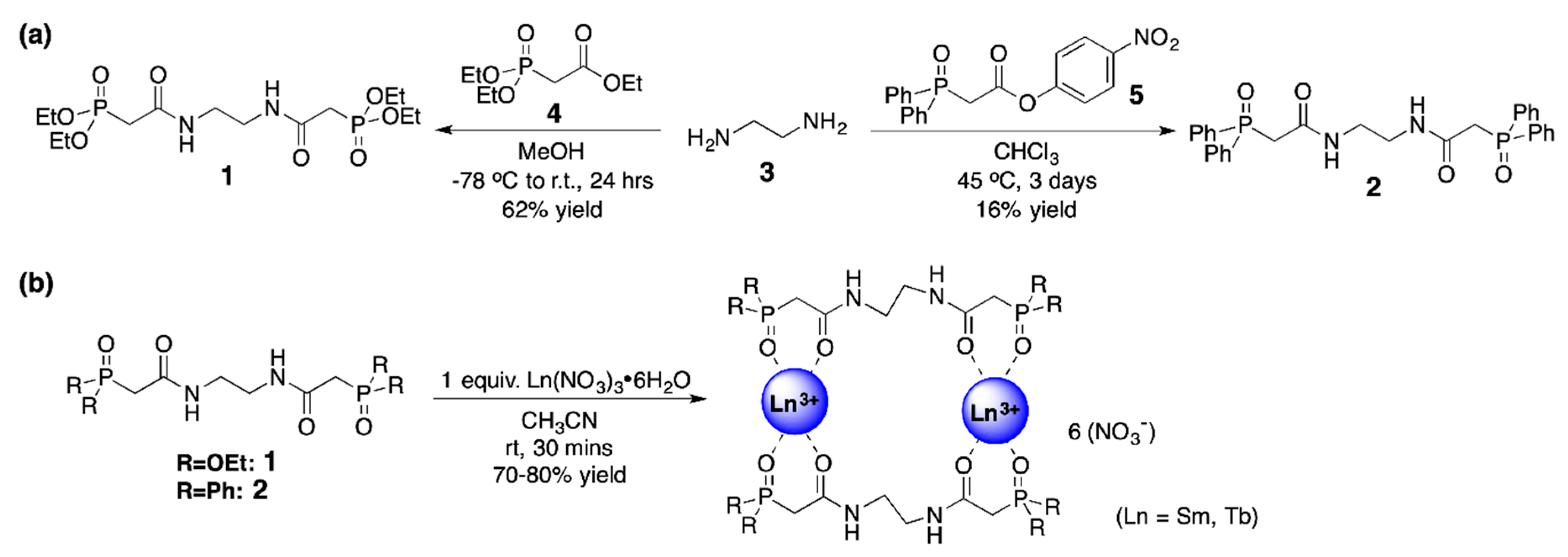 Molecules Free Full Text Two Beta Phosphorylamide Compounds As Ligands For Sm3 Eu3 And Tb3 X Ray Crystallography And Luminescence Properties