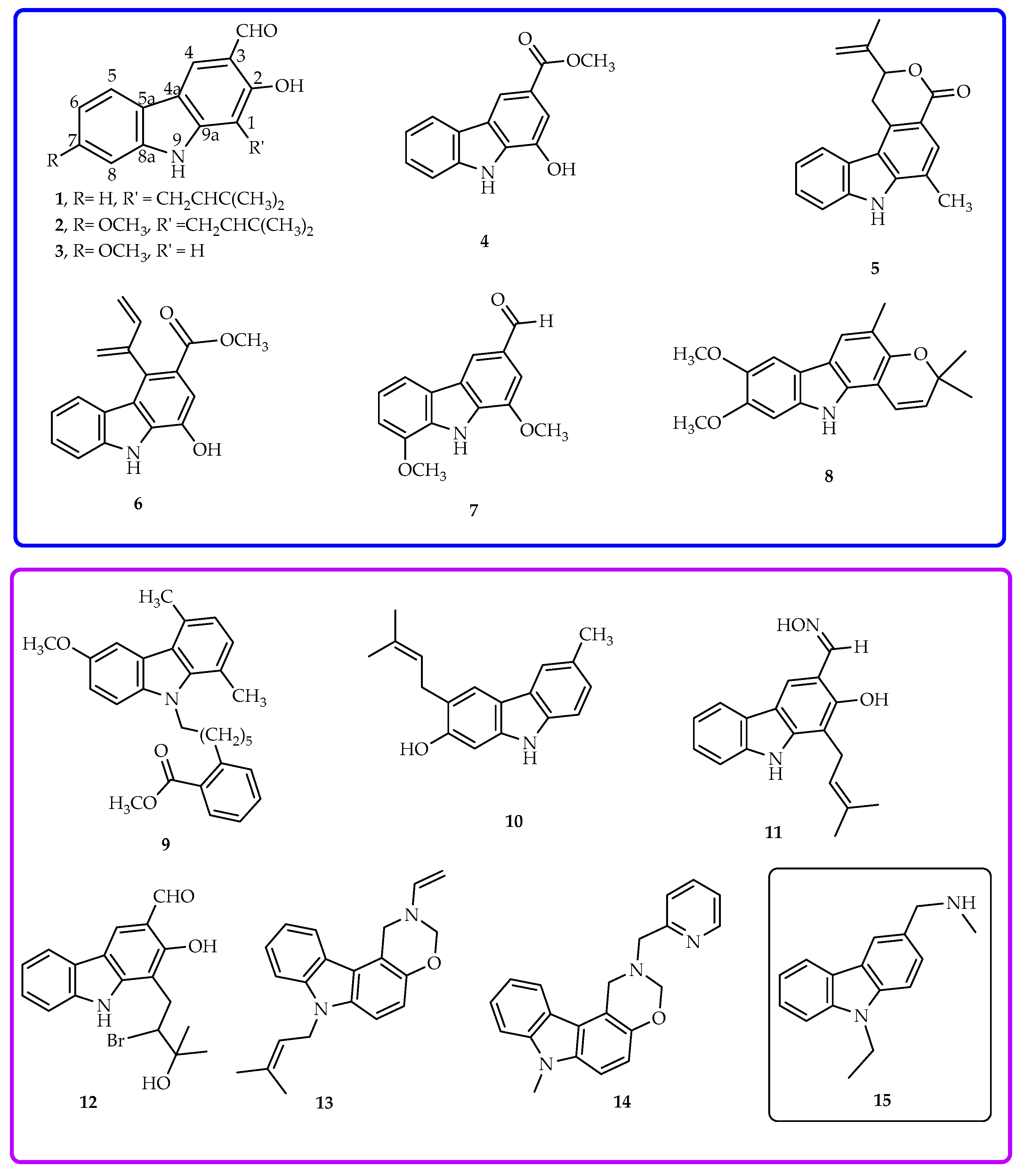 Molecules Free Full Text Semi Synthesis Of Small Molecules Of Aminocarbazoles Tumor Growth Inhibition And Potential Impact On P53 Html