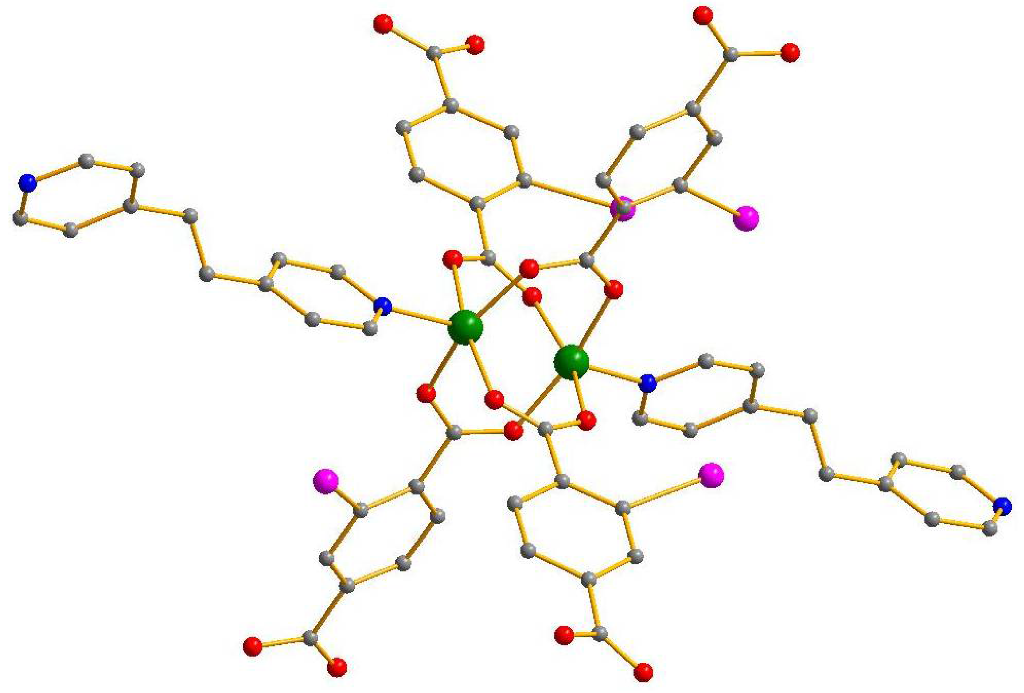 Molecules | Free Full-Text | Zn(II) and Co(II) 3D Coordination Polymers  Based on 2-Iodoterephtalic Acid and 1,2-bis(4-pyridyl)ethane: Structures  and Sorption Properties