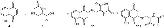 Molecules Free Full Text Synthesis Of Thia Michael Type Adducts Between Naphthoquinones And 8891