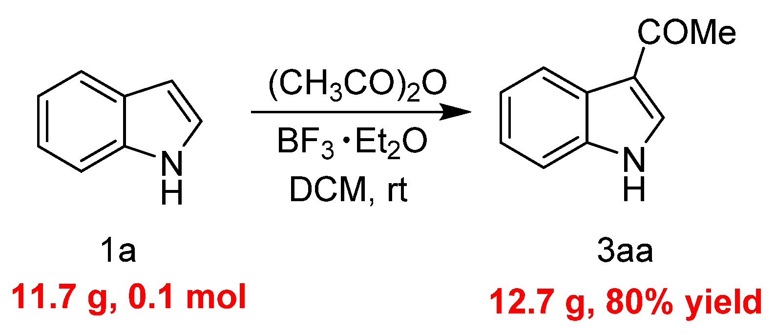 Molecules Free Full Text Boron Trifluoride Etherate Promoted Regioselective 3 Acylation Of 1183