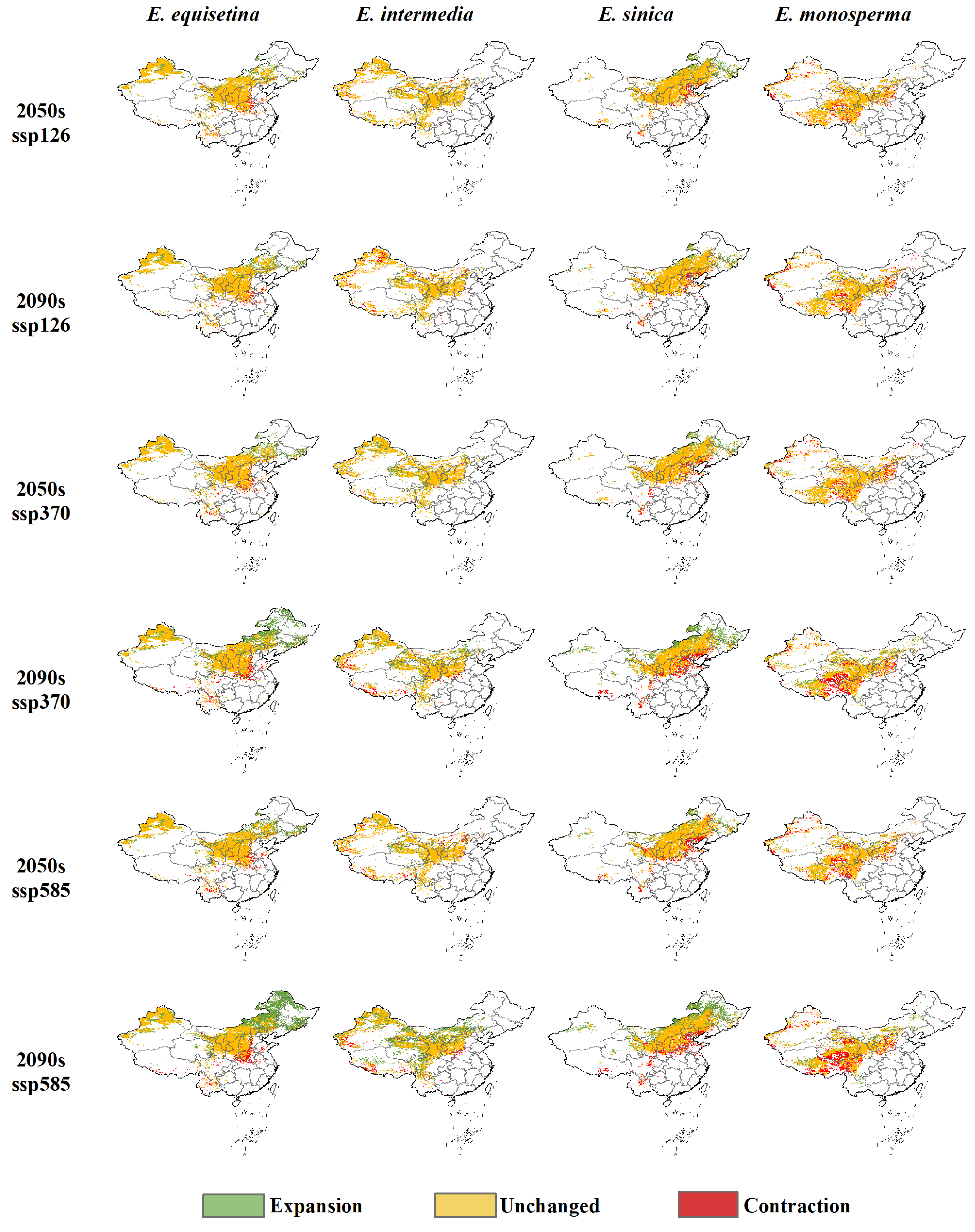 Plants Free Full Text Distribution Pattern of Suitable Areas  