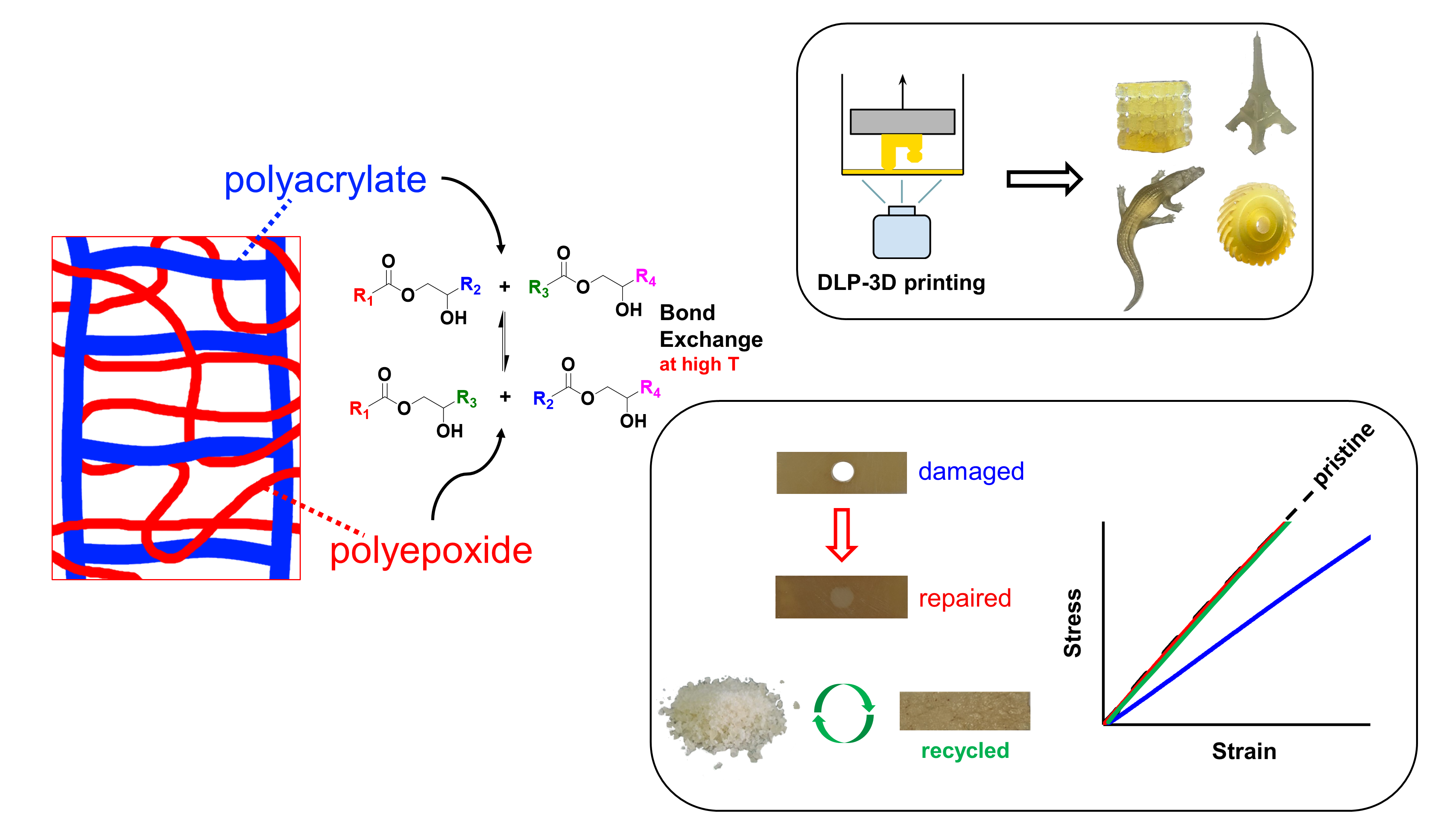 Polymers Free Full Text Optimization And Testing Of Hybrid 3d Printing Vitrimer Resins 