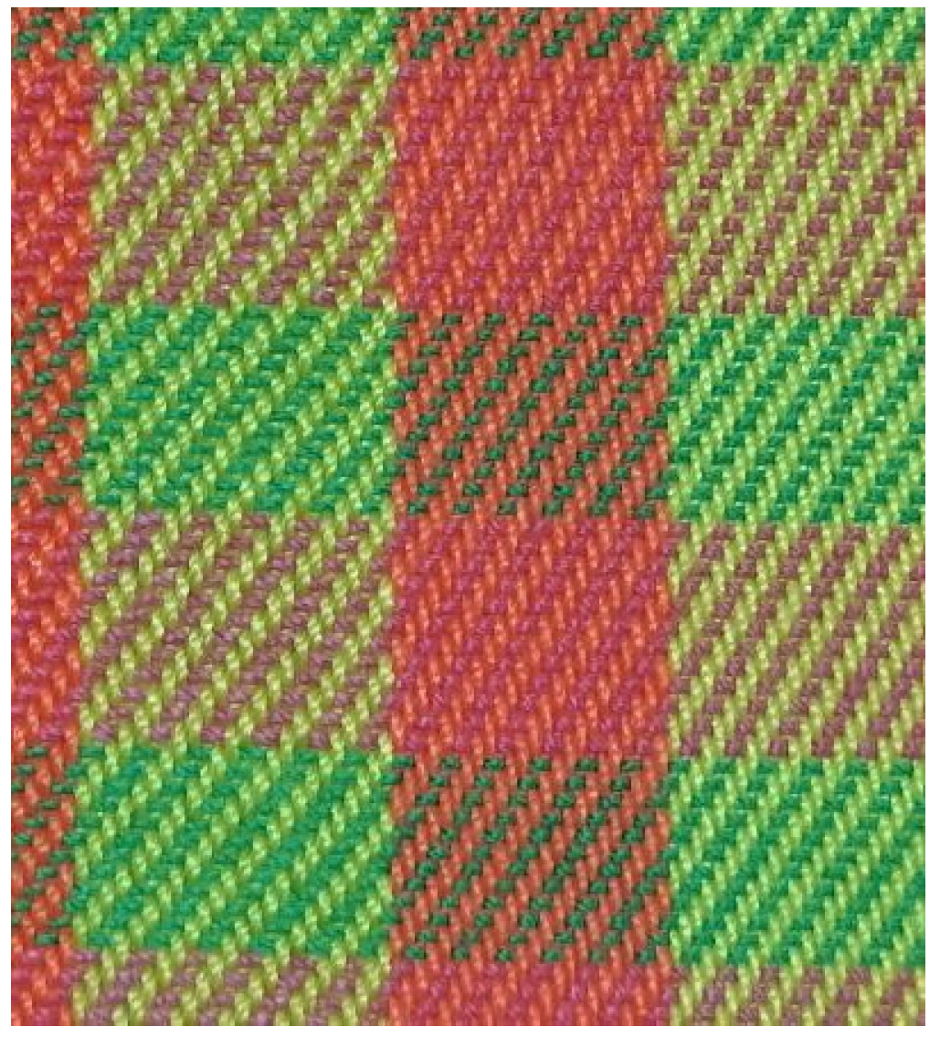 Offset Gradient Plaid - PDF Weaving Pattern