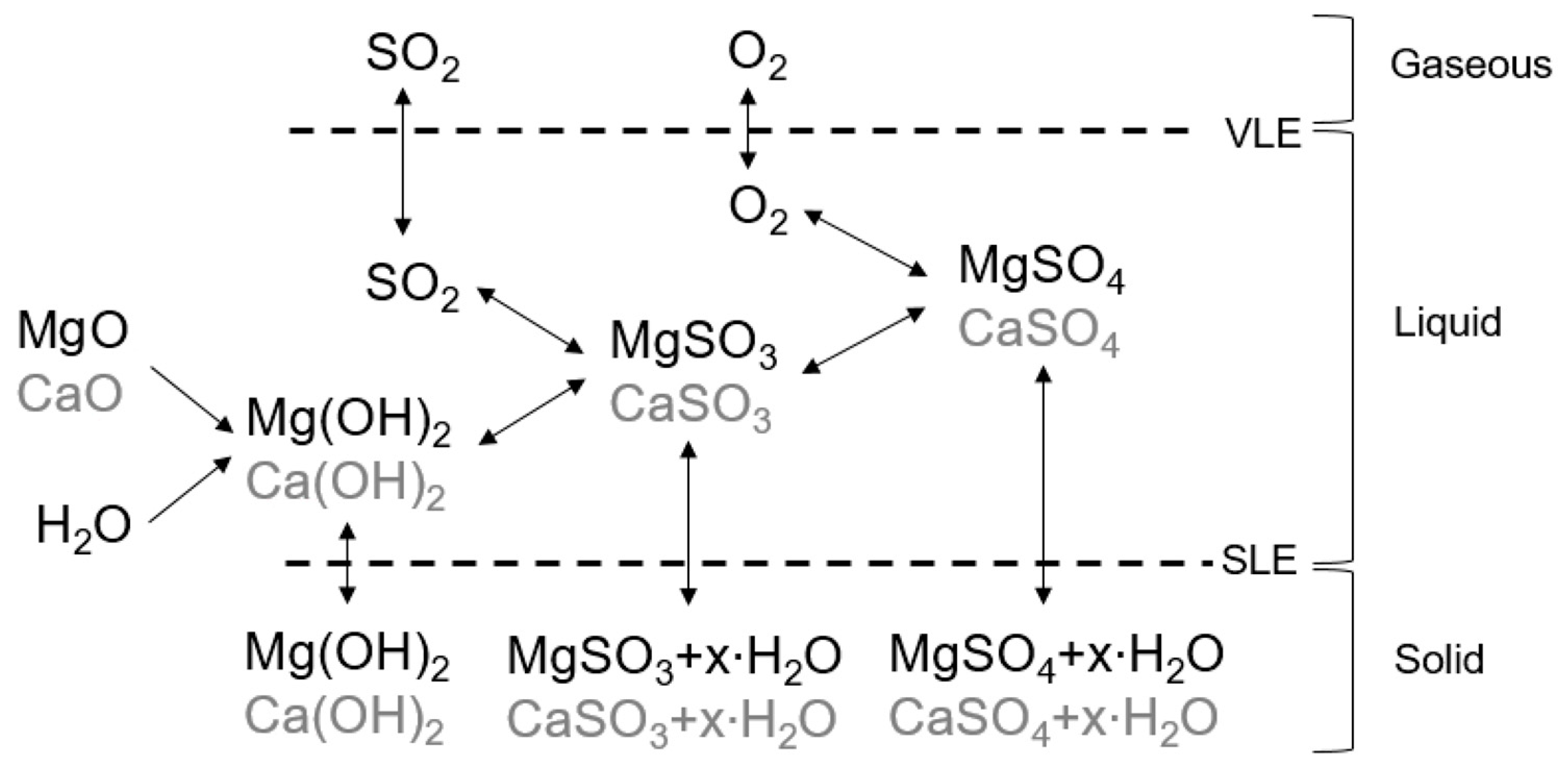 Processes | Free Full-Text | Solubility Data of Potential Salts in the MgO-CaO-SO2-H2O-O2  System for Process Modeling