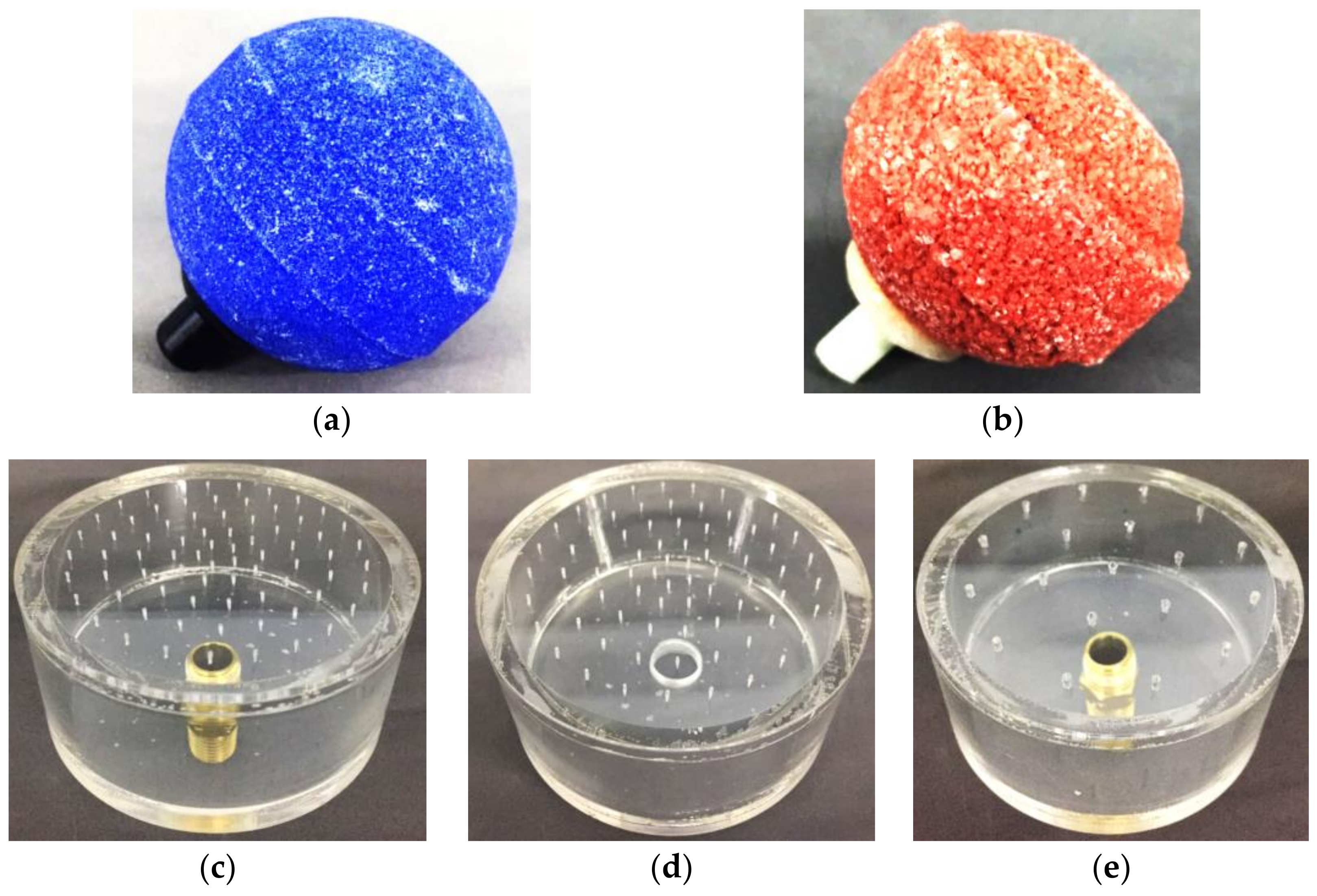 Changes in mean bubble diameter with different frit pore sizes