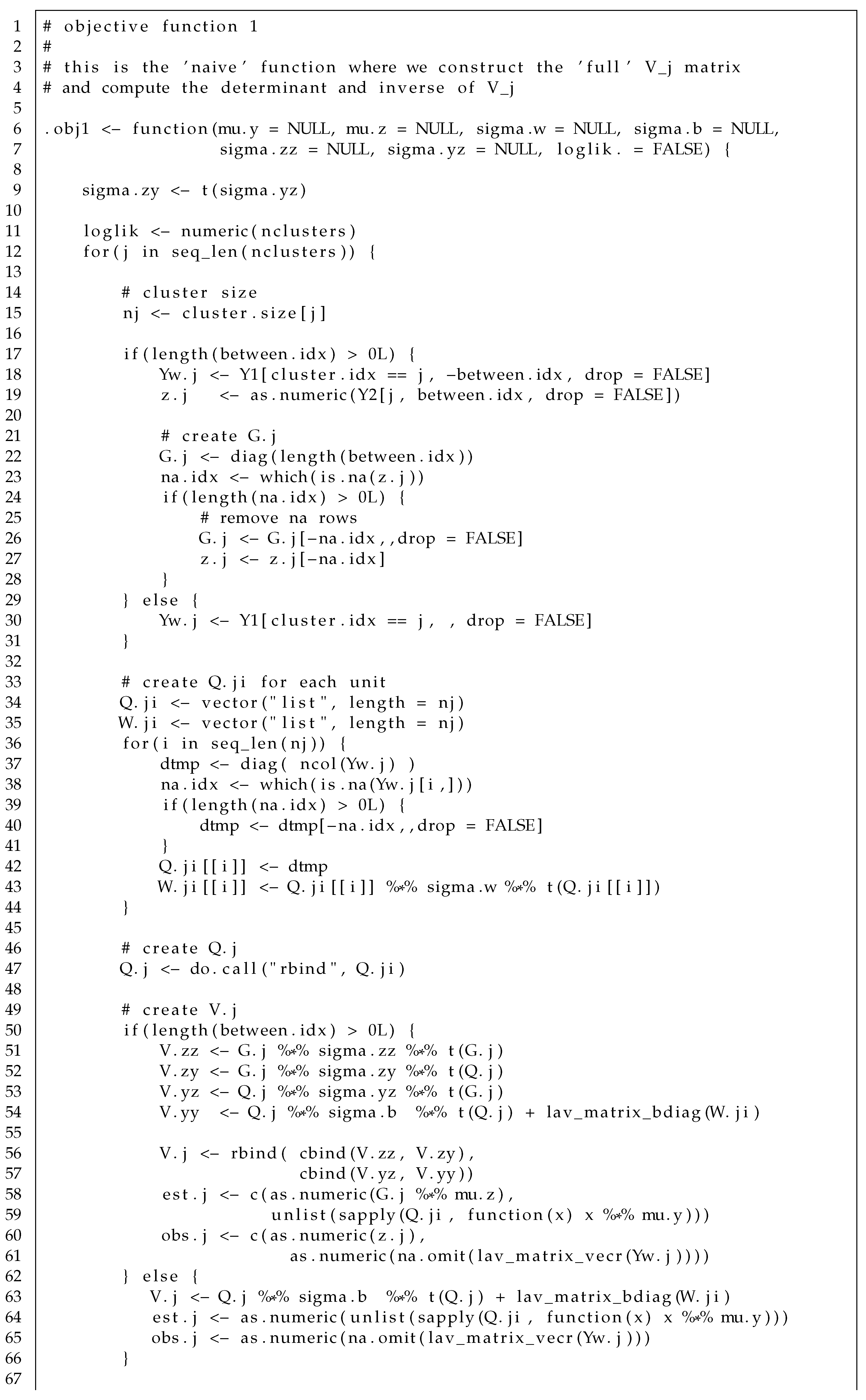 Psych Free Full Text Evaluating The Observed Log Likelihood Function In Two Level Structural Equation Modeling With Missing Data From Formulas To R Code Html