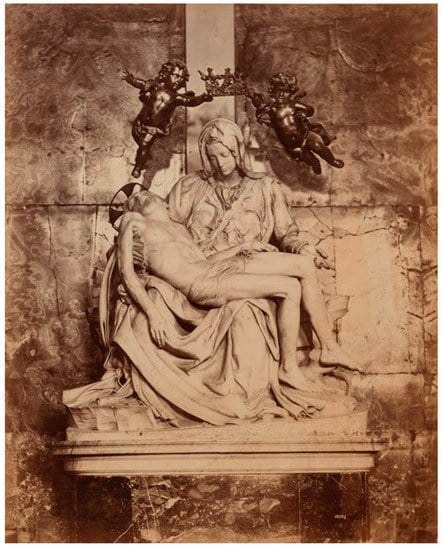 Religions | Free Full-Text | Masterpieces, Altarpieces, and Devotional  Prints: Close and Distant Encounters with Michelangelo's Vatican Pietà