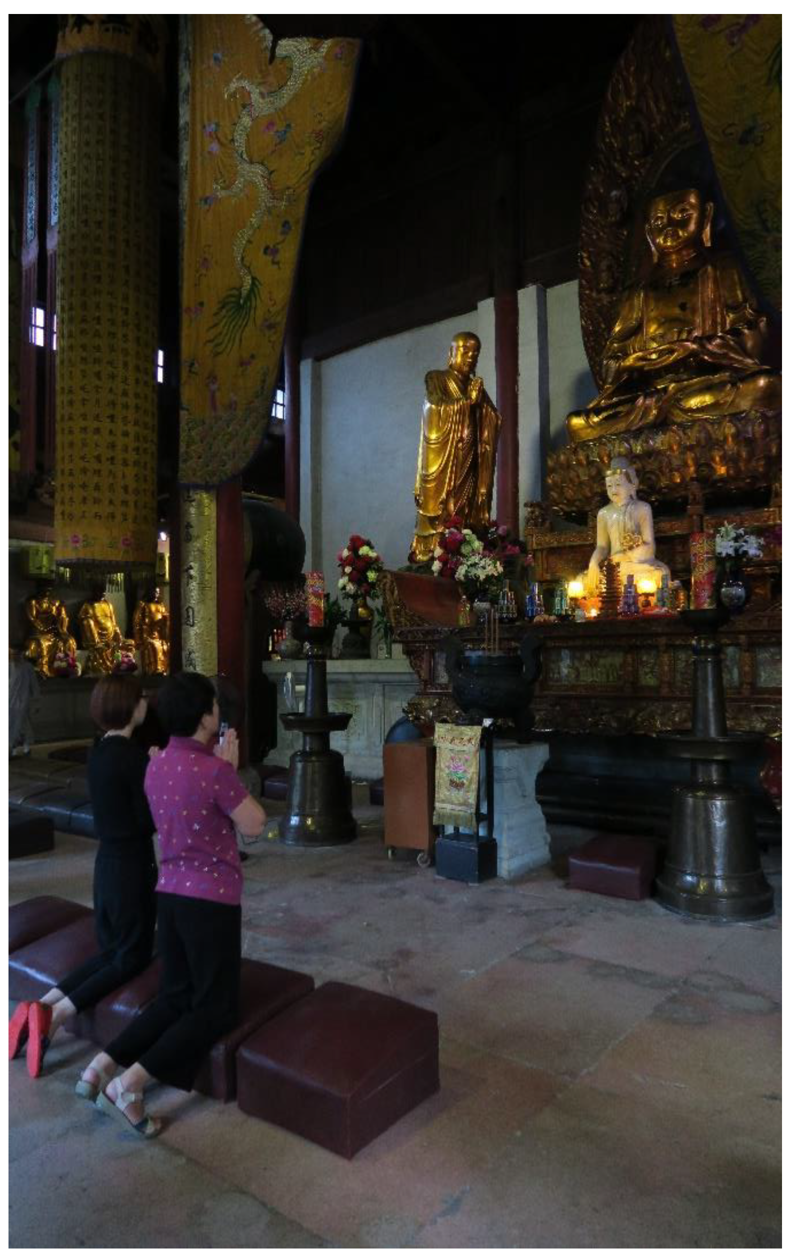Religions | Free Full-Text | Comparative Review of Worship Spaces in  Buddhist and Cistercian Monasteries: The Three Temples of Guoqing Si  (China) and the Church of the Royal Abbey of Santa Maria