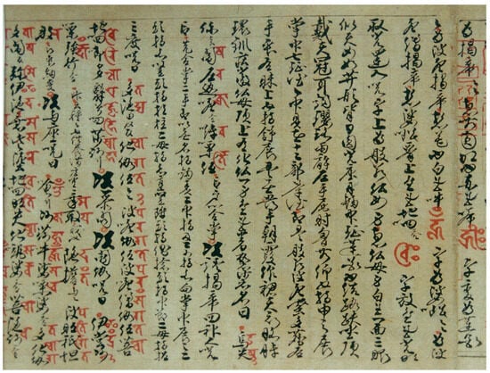 Between “clothes” '衣' and “ritual” '示' in Chinese writing, by Jon Wong