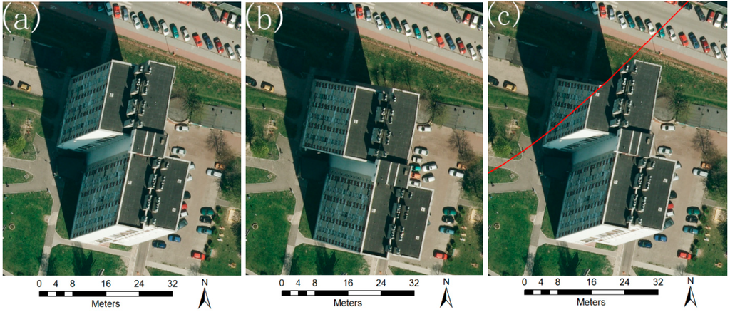 orthophoto displacement mdpi remotesensing