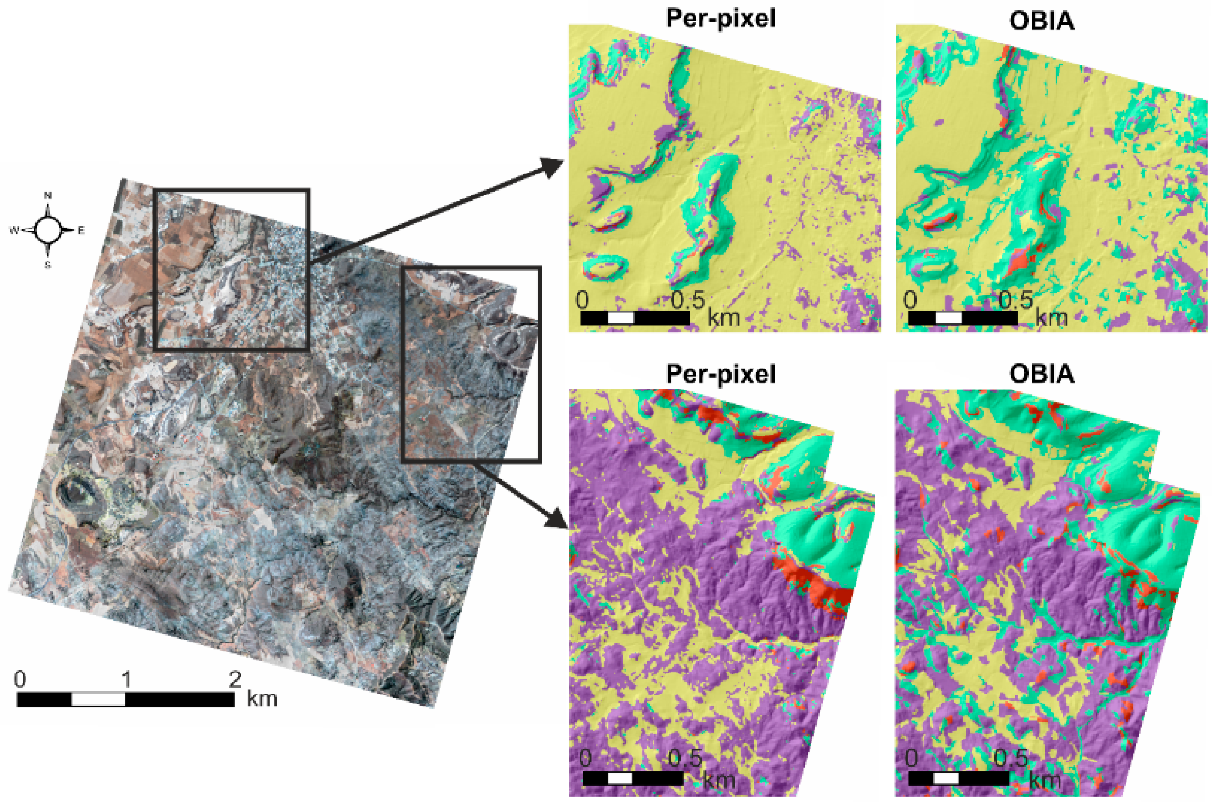 Remote Sensing Free Full Text Evaluating The Use Of An Object Based Approach To Lithological