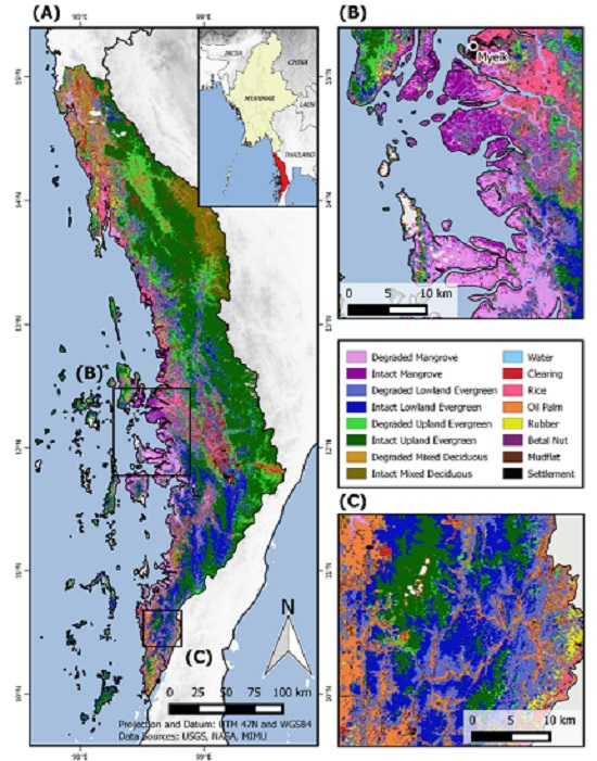 Remote Sensing | Free Full-Text | Mapping Distinct Forest Types Improves  Overall Forest Identification Based on Multi-Spectral Landsat Imagery for  Myanmar's Tanintharyi Region | HTML
