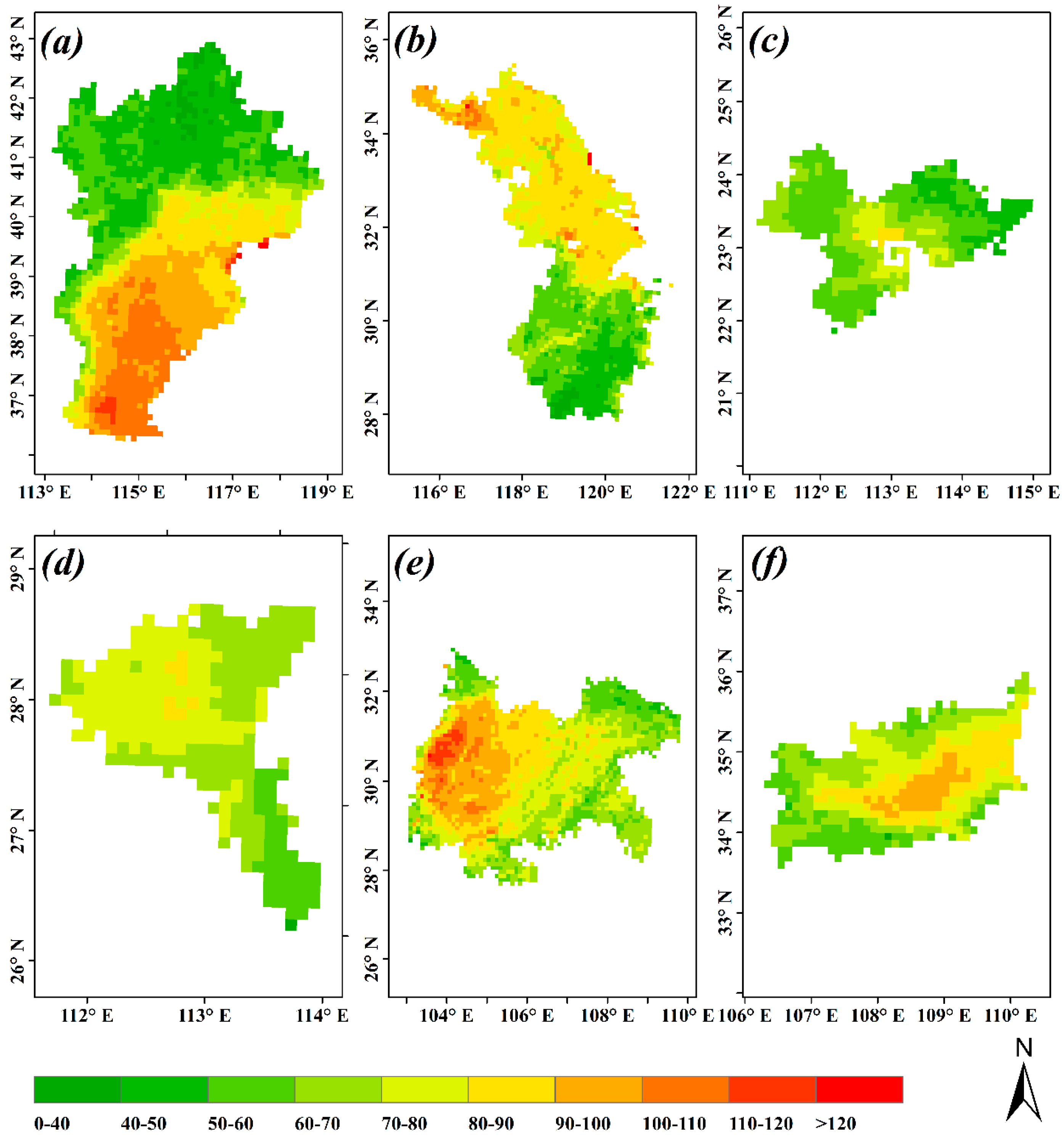 Remote Sensing | Free Full-Text | Scale- and Region-Dependence in  Landscape-PM2.5 Correlation: Implications for Urban Planning | HTML