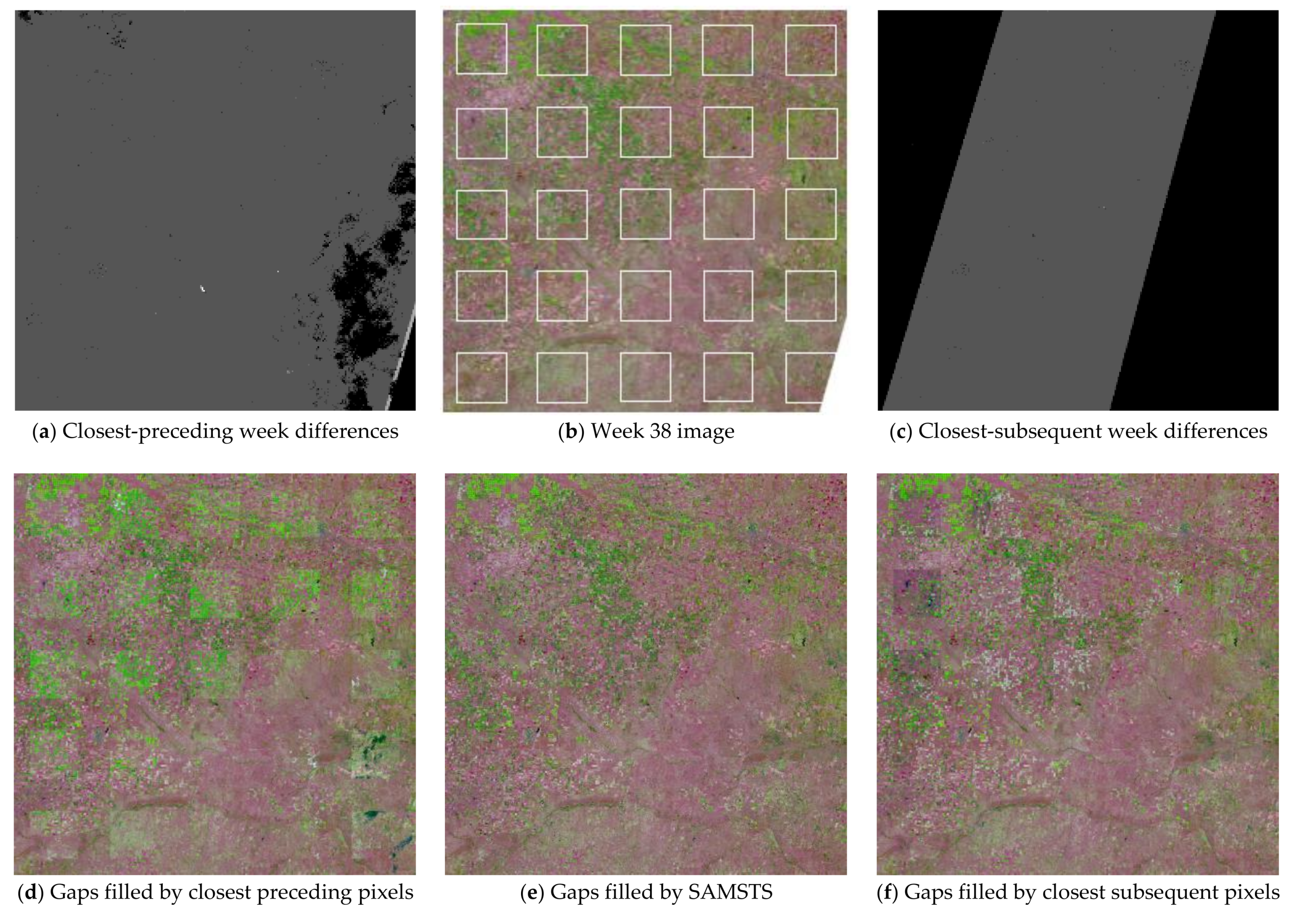 Remote Sensing | Free Full-Text | Large-Area Gap Filling of Landsat  Reflectance Time Series by Spectral-Angle-Mapper Based Spatio-Temporal  Similarity (SAMSTS)