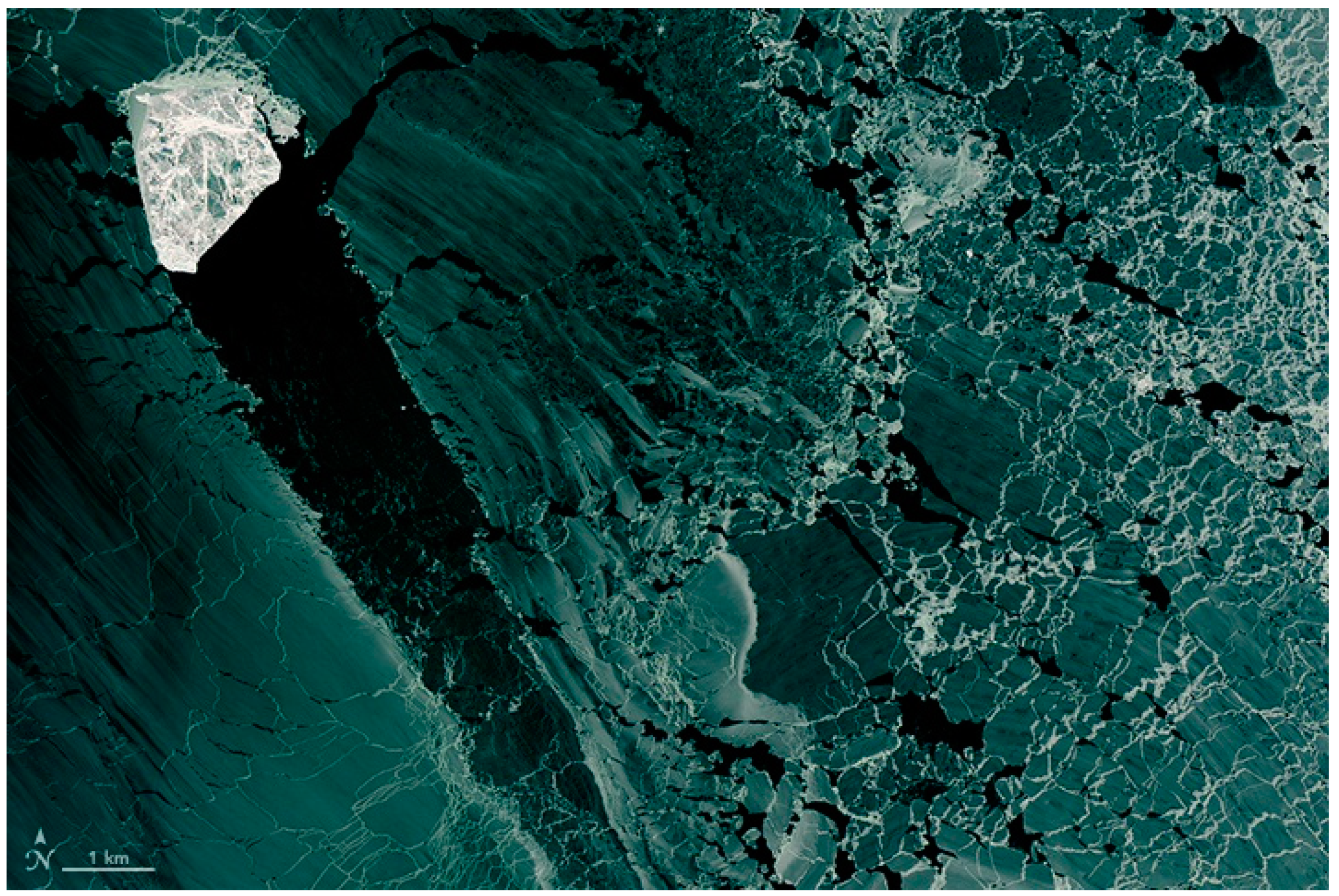 Каспийское море со спутника Landsat