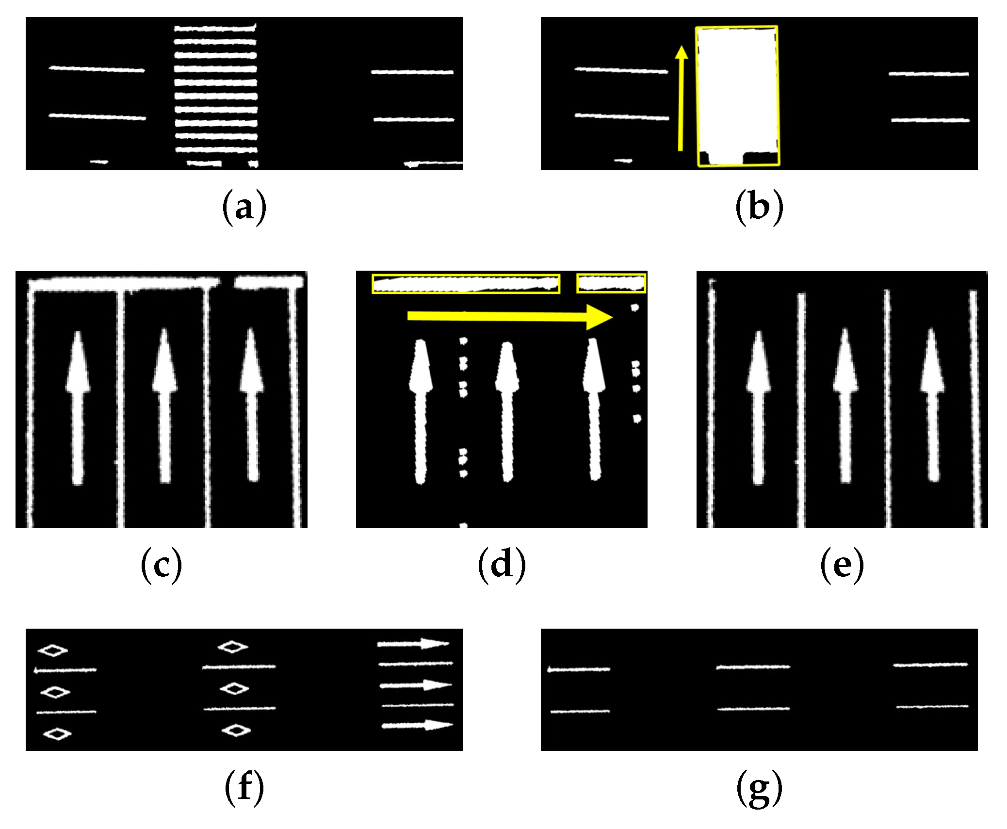 Road lines and markings