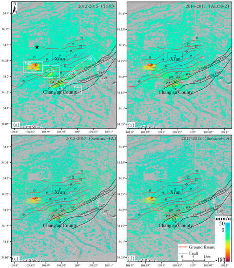 Remote Sensing | Free Full-Text | Research on Spatiotemporal Land  Deformation (2012–2018) over Xi'an, China, with Multi-Sensor SAR Datasets |  HTML