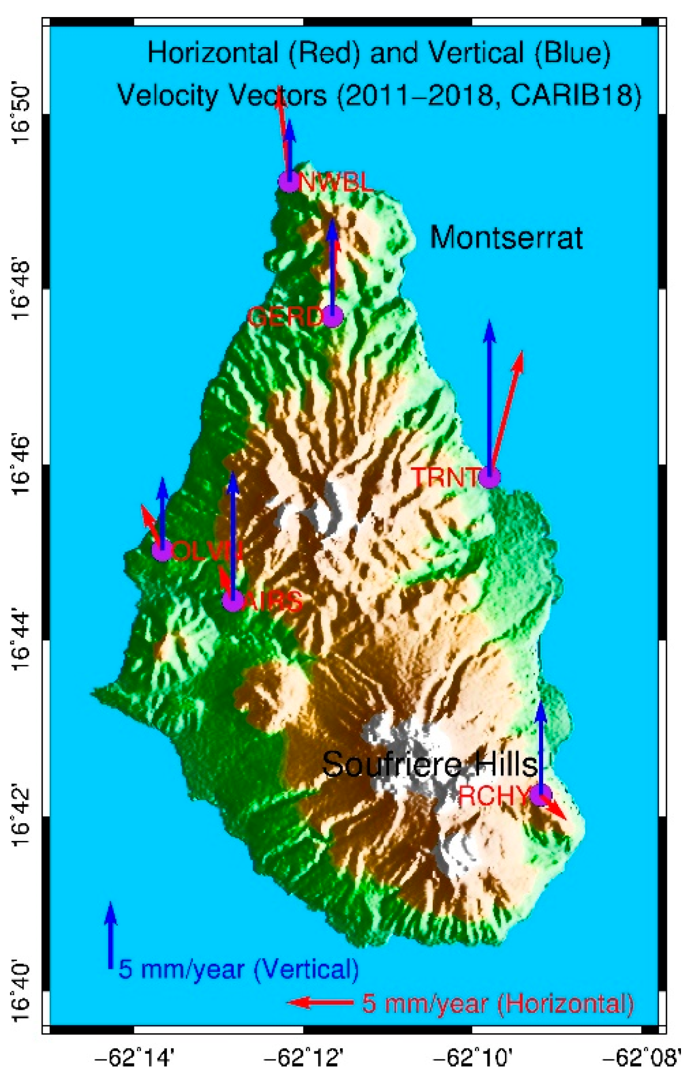 Remote Sensing | Free Full-Text | CARIB18: A Stable Geodetic Reference  Frame for Geological Hazard Monitoring in the Caribbean Region | HTML