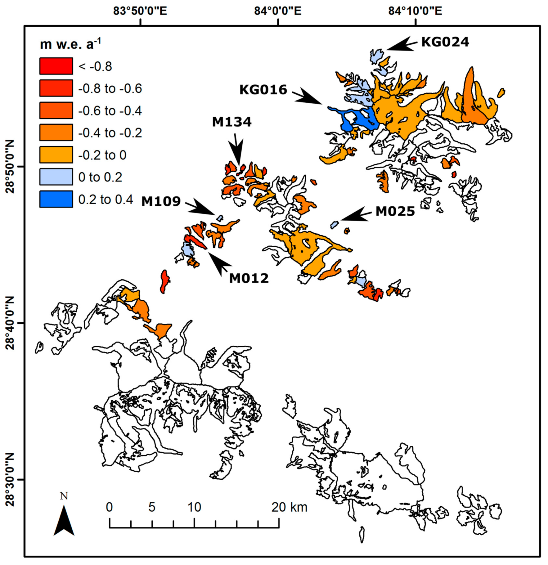 Remote Sensing Free Full Text Spatially Variable Glacier Changes In The Annapurna Conservation Area Nepal 00 To 16 Html