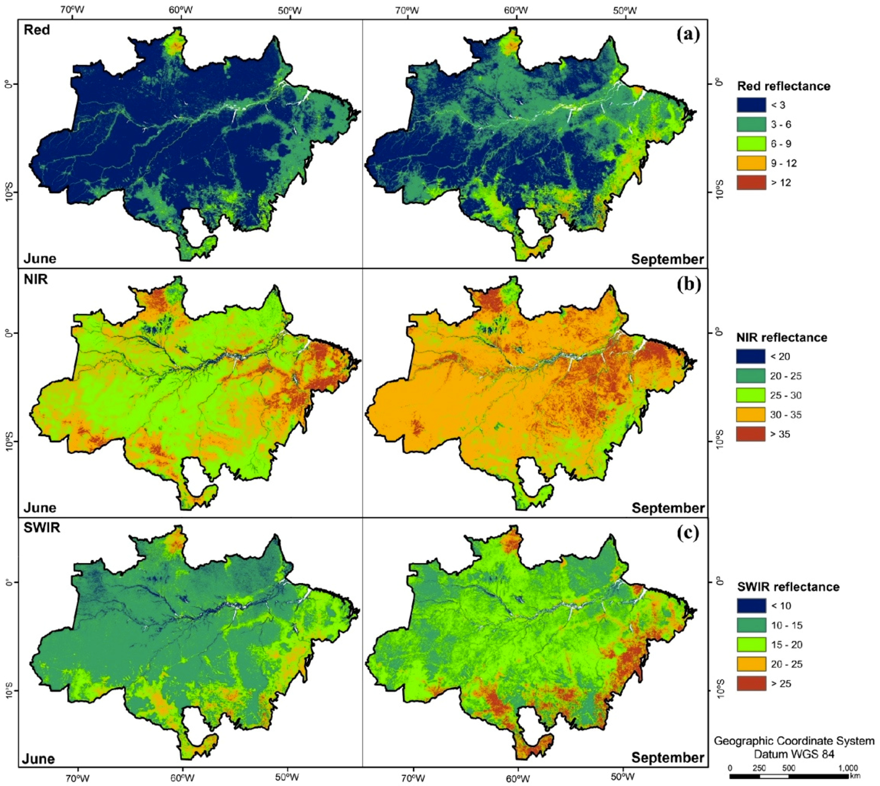 Remote Sensing | Free Full-Text | Sensitivity of Seven MODIS Vegetation  Indices to BRDF Effects during the Amazonian Dry Season