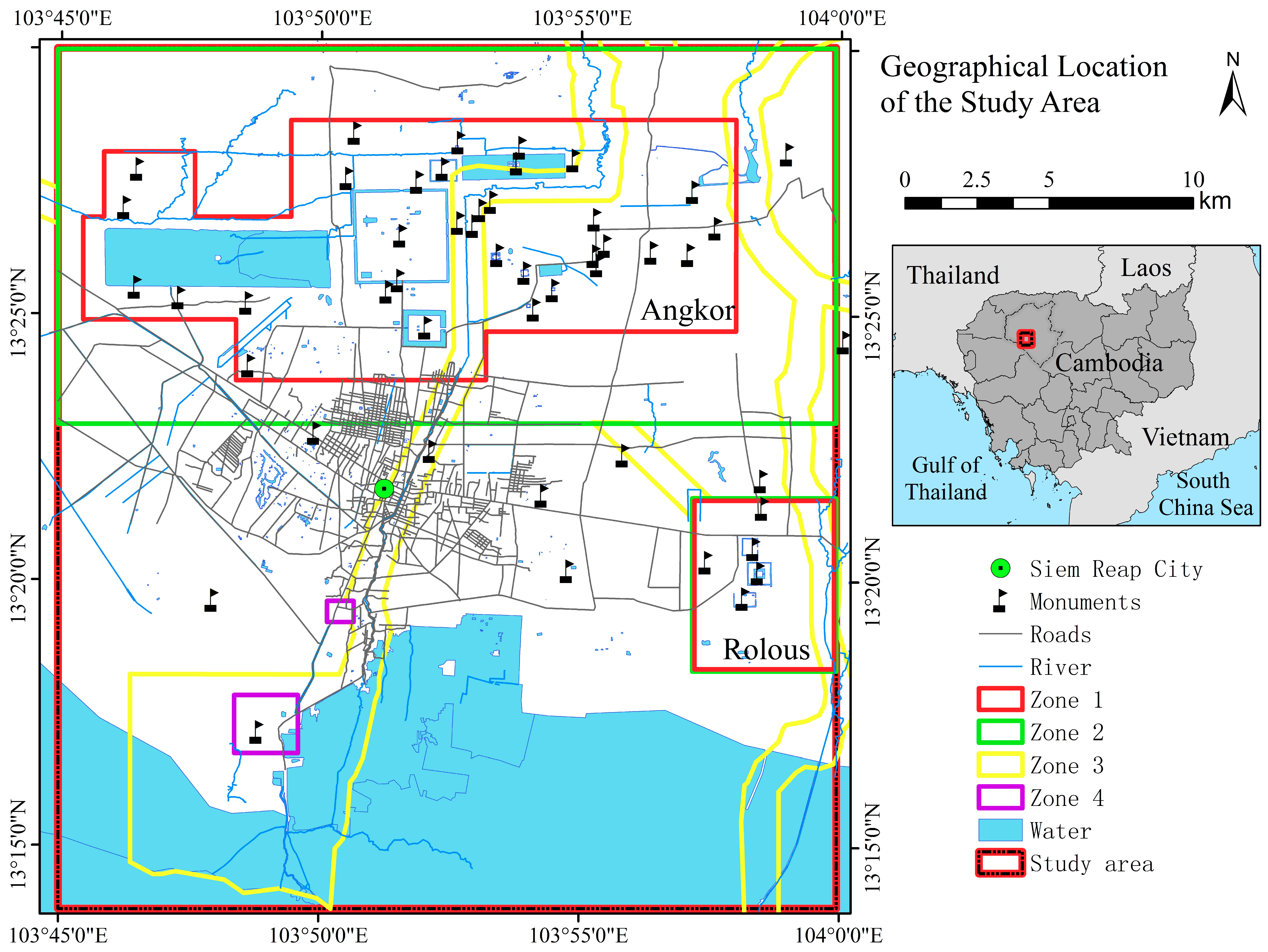 Siem Reap Map Pdf Remote Sensing | Free Full-Text | Measuring And Predicting Urban Expansion  In The Angkor Region Of Cambodia | Html