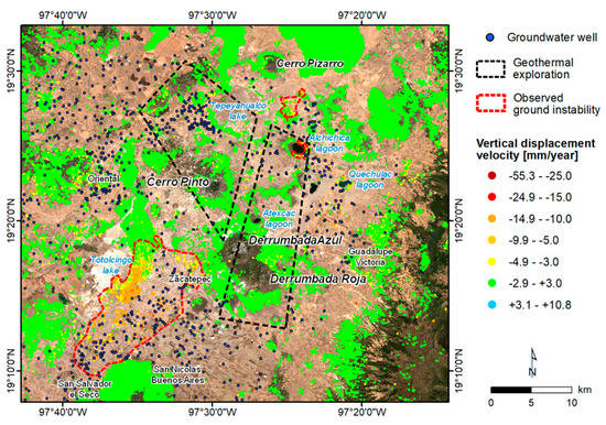 Remote Sensing | Free Full-Text | Wide-Area InSAR Survey of Surface  Deformation in Urban Areas and Geothermal Fields in the Eastern  Trans-Mexican Volcanic Belt, Mexico | HTML