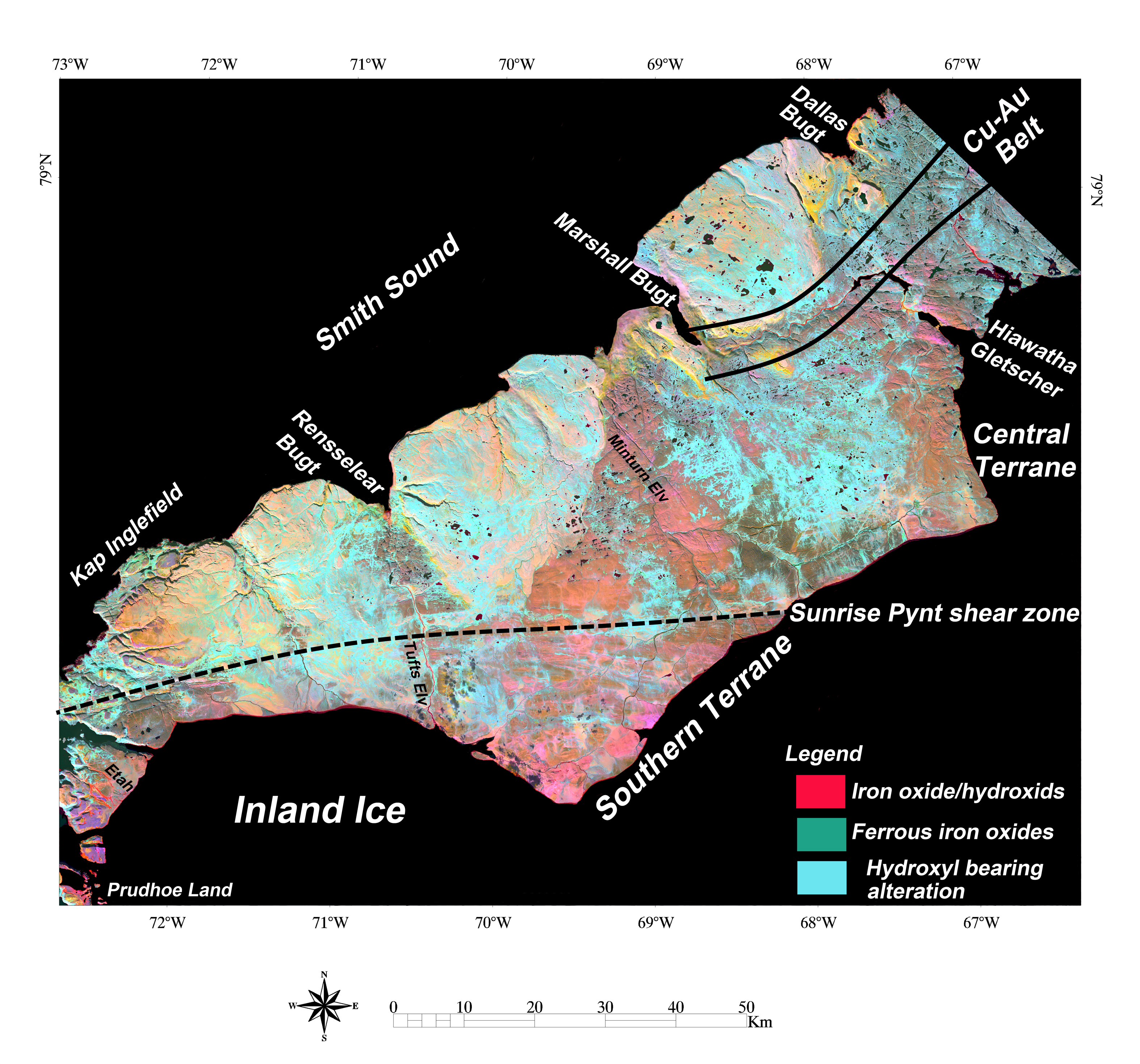 Remote Sensing Free Full Text Landsat 8 Advanced Spaceborne Thermal Emission And Reflection Radiometer And Worldview 3 Multispectral Satellite Imagery For Prospecting Copper Gold Mineralization In The Northeastern Inglefield Mobile Belt Imb