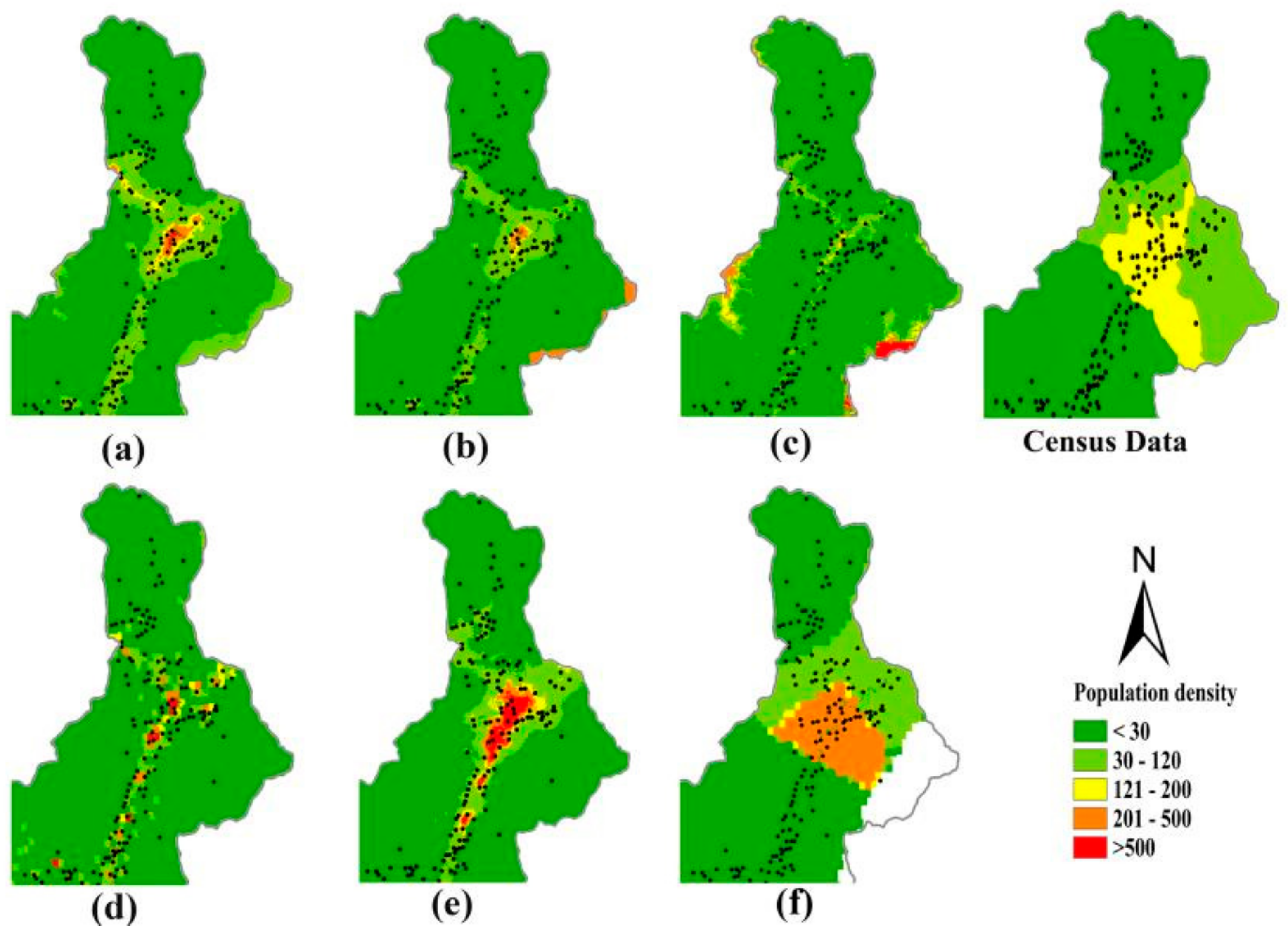 Remote Sensing Free Full Text Modeling Population Density Using A New Index Derived From Multi Sensor Image Data Html