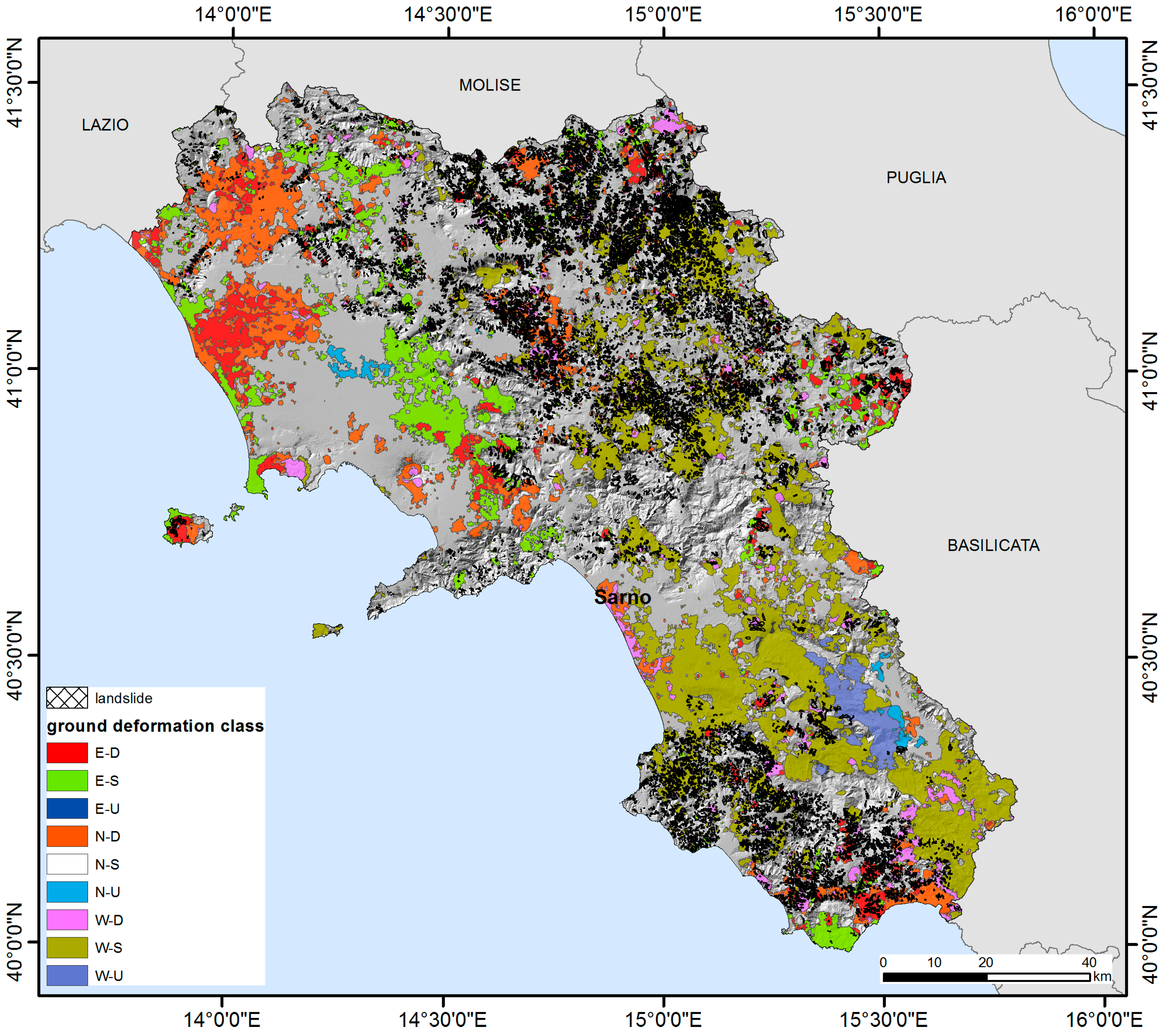 Remote Sensing | Free Full-Text | Analysis and Classification of Natural  and Human-Induced Ground Deformations at Regional Scale (Campania, Italy)  Detected by Satellite Synthetic-Aperture Radar Interferometry Archive  Datasets | HTML