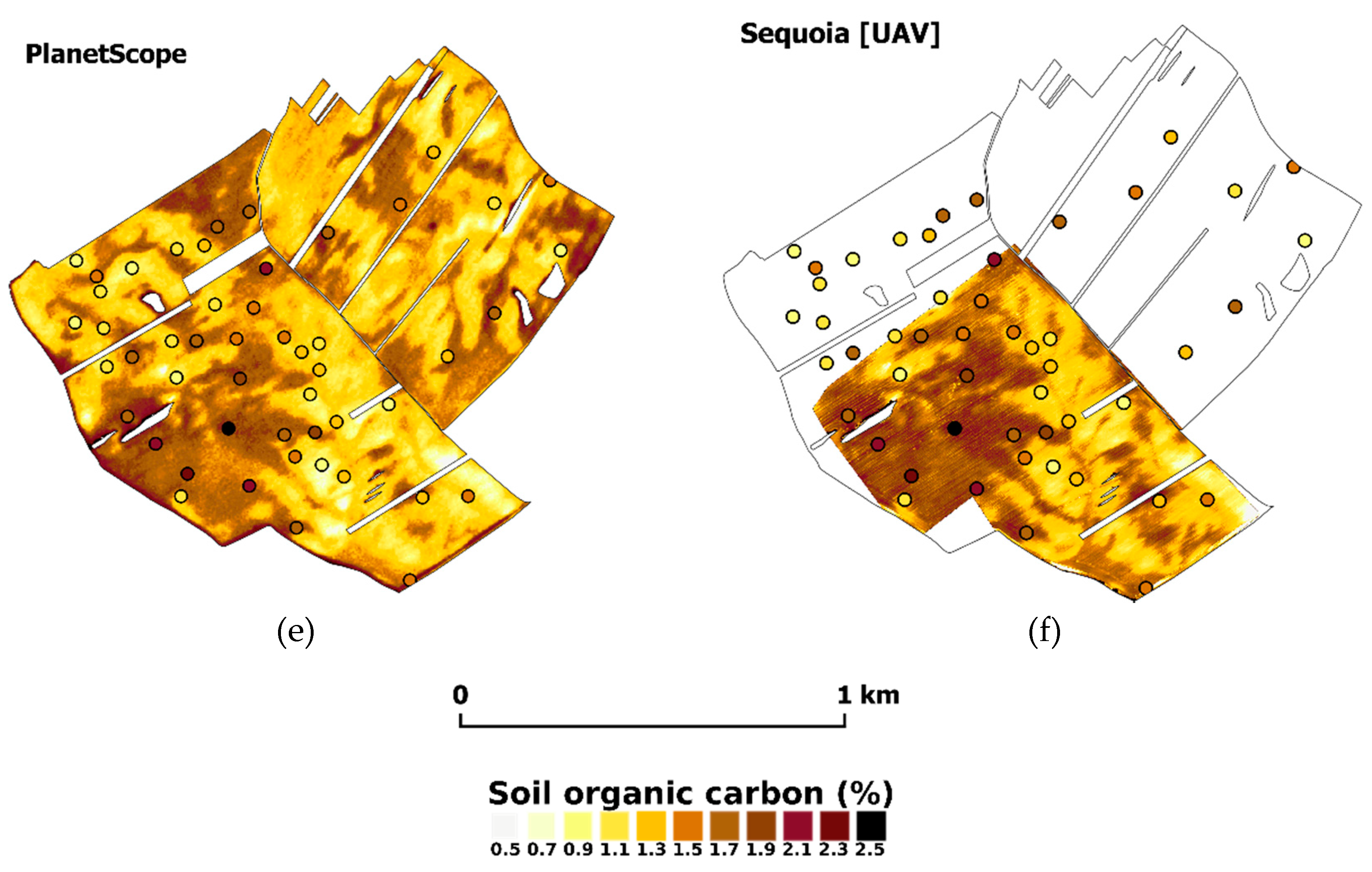 Remote Sensing | Free Full-Text | Soil Organic Carbon Mapping Using  Multispectral Remote Sensing Data: Prediction Ability of Data with  Different Spatial and Spectral Resolutions
