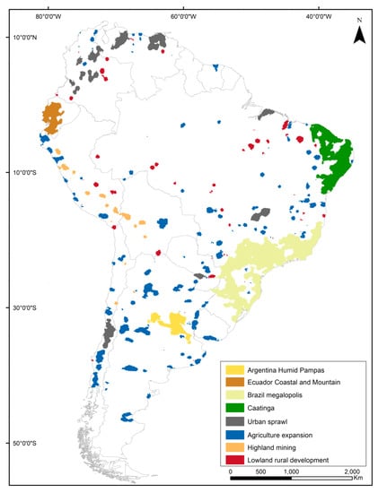 Remote Sensing Free Full Text The Socio Economic And Environmental Variables Associated With Hotspots Of Infrastructure Expansion In South America Html