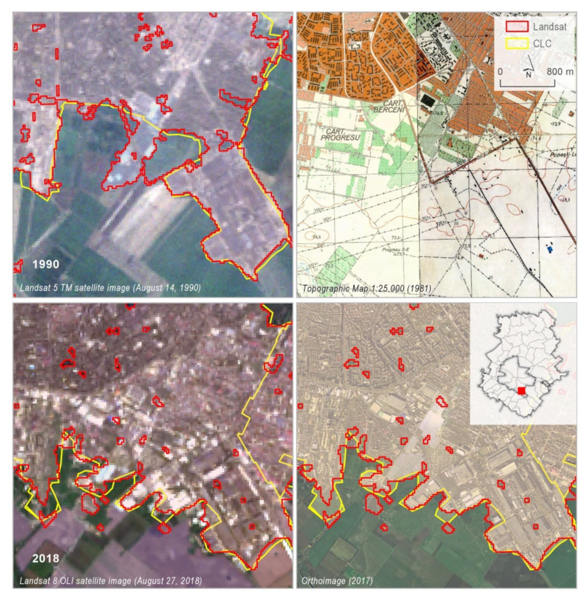 Remote Sensing | Free Full-Text | Comparative Assessment of the Built-Up  Area Expansion Based on Corine Land Cover and Landsat Datasets: A Case  Study of a Post-Socialist City | HTML