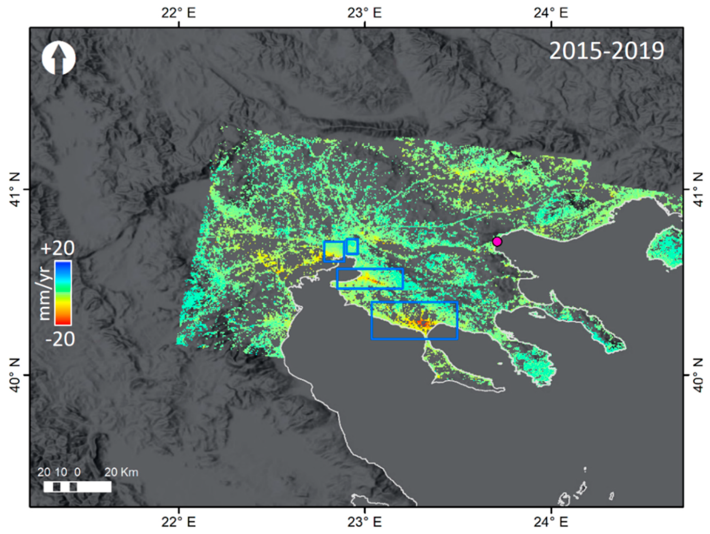 Remote Sensing | Free Full-Text | InSAR Campaign Reveals Ongoing  Displacement Trends at High Impact Sites of Thessaloniki and Chalkidiki,  Greece