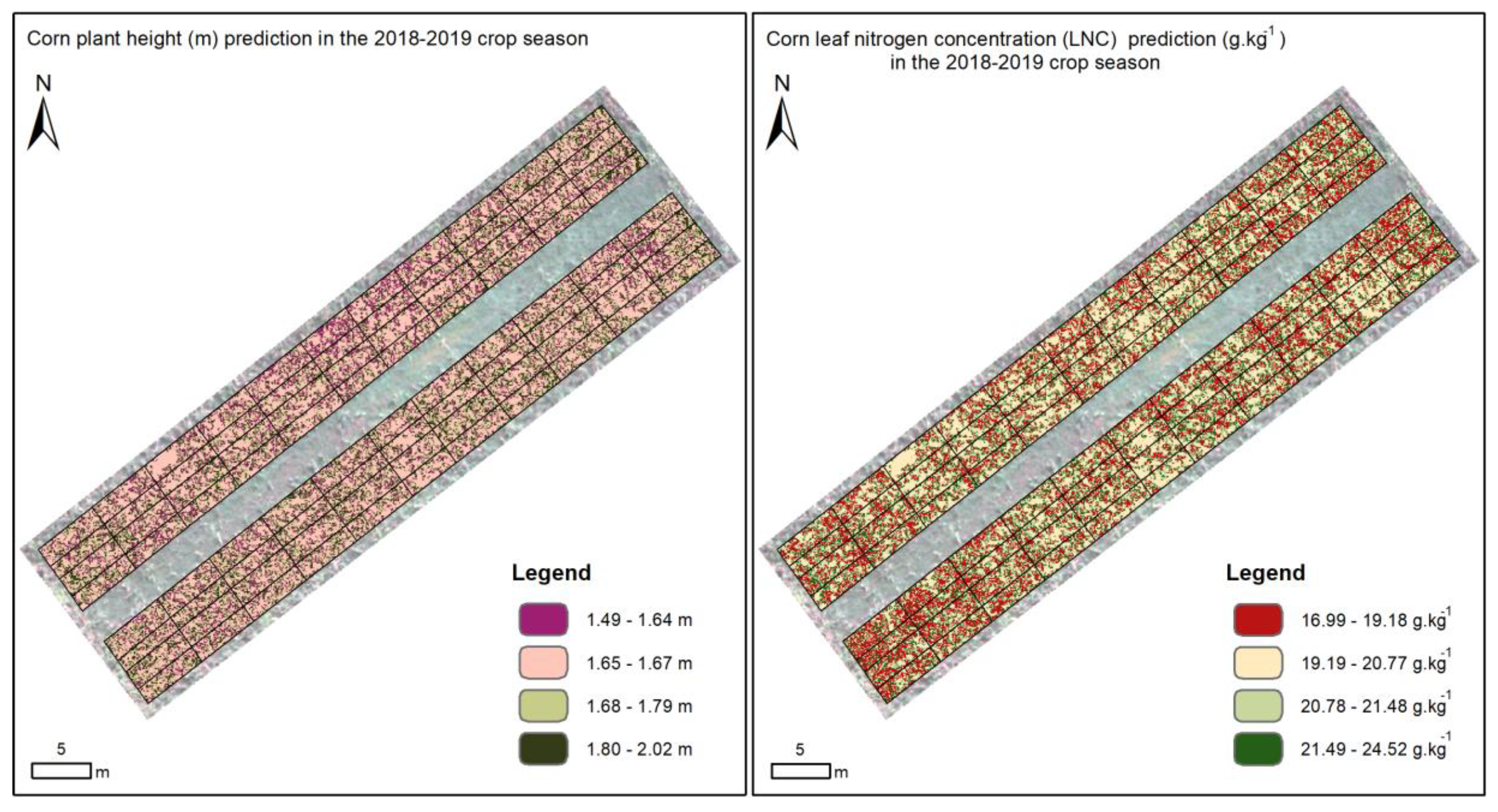 Remote Sensing Free Full Text Leaf Nitrogen Concentration And Plant Height Prediction For Maize Using Uav Based Multispectral Imagery And Machine Learning Techniques Html