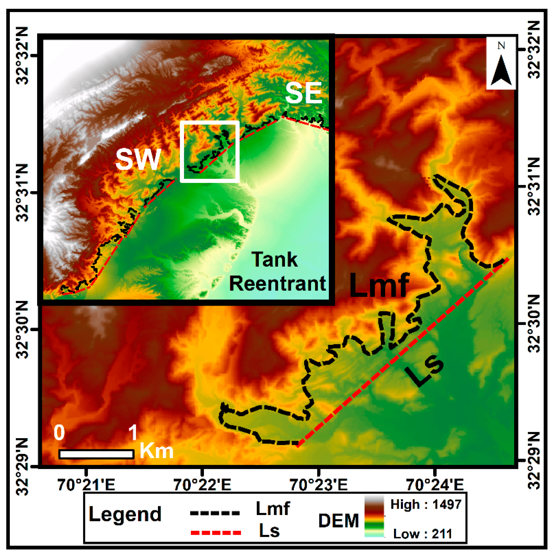 remote sensing free full text active tectonics of the frontal himalayas an example from the manzai ranges in the recess setting western pakistan html active tectonics of the frontal